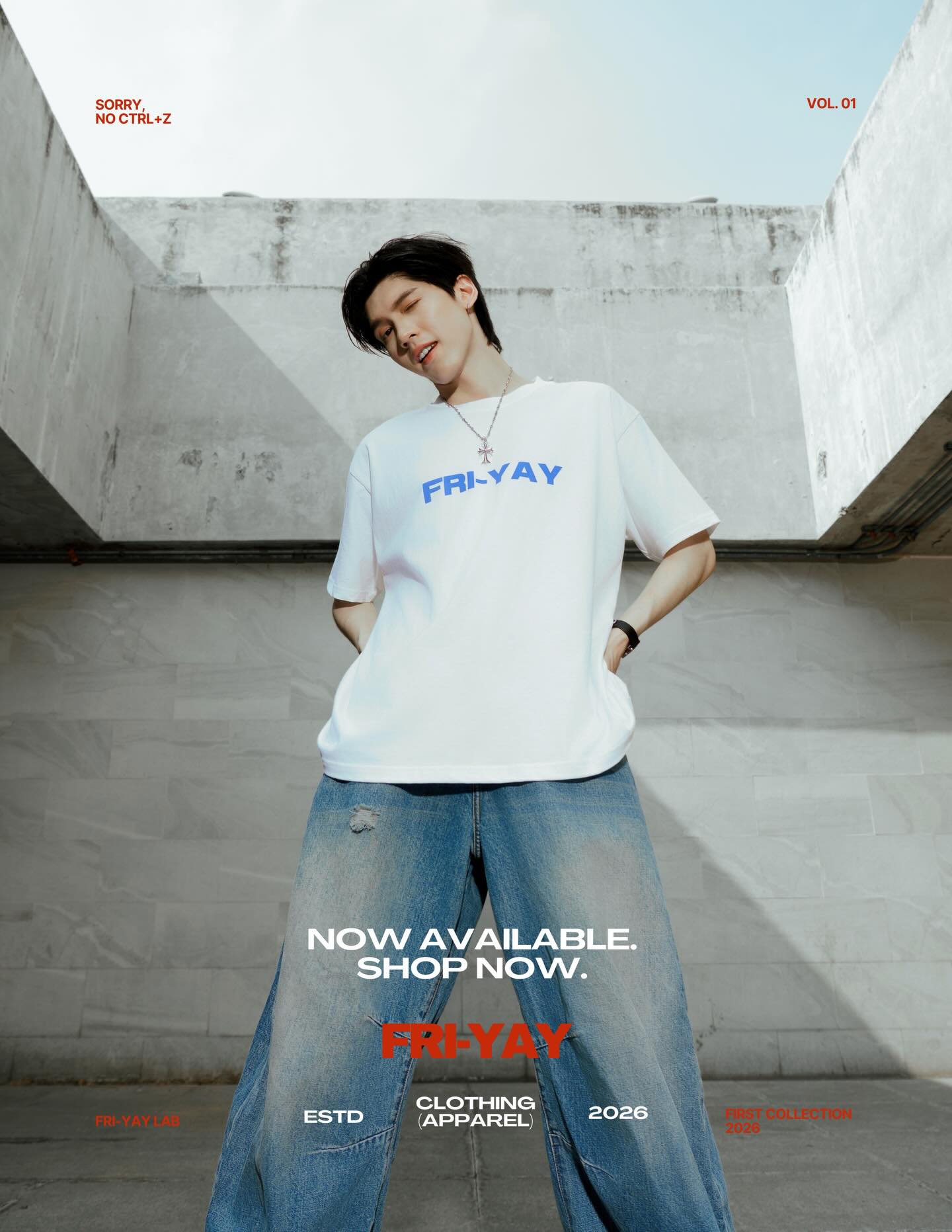 泰國搶購 | FRI-YAY - Sorry, No Ctrl+Z_Black T-Shirt