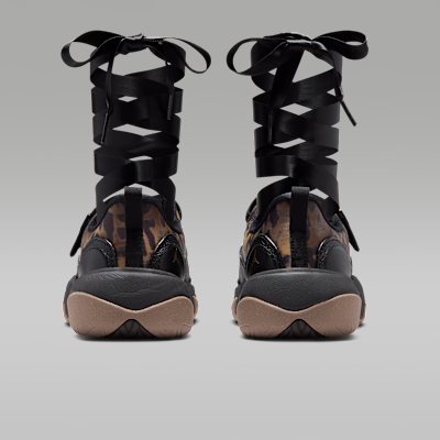 Jordan Pointe 芭蕾舞絲帶綁帶運動鞋［Leopard / Black］