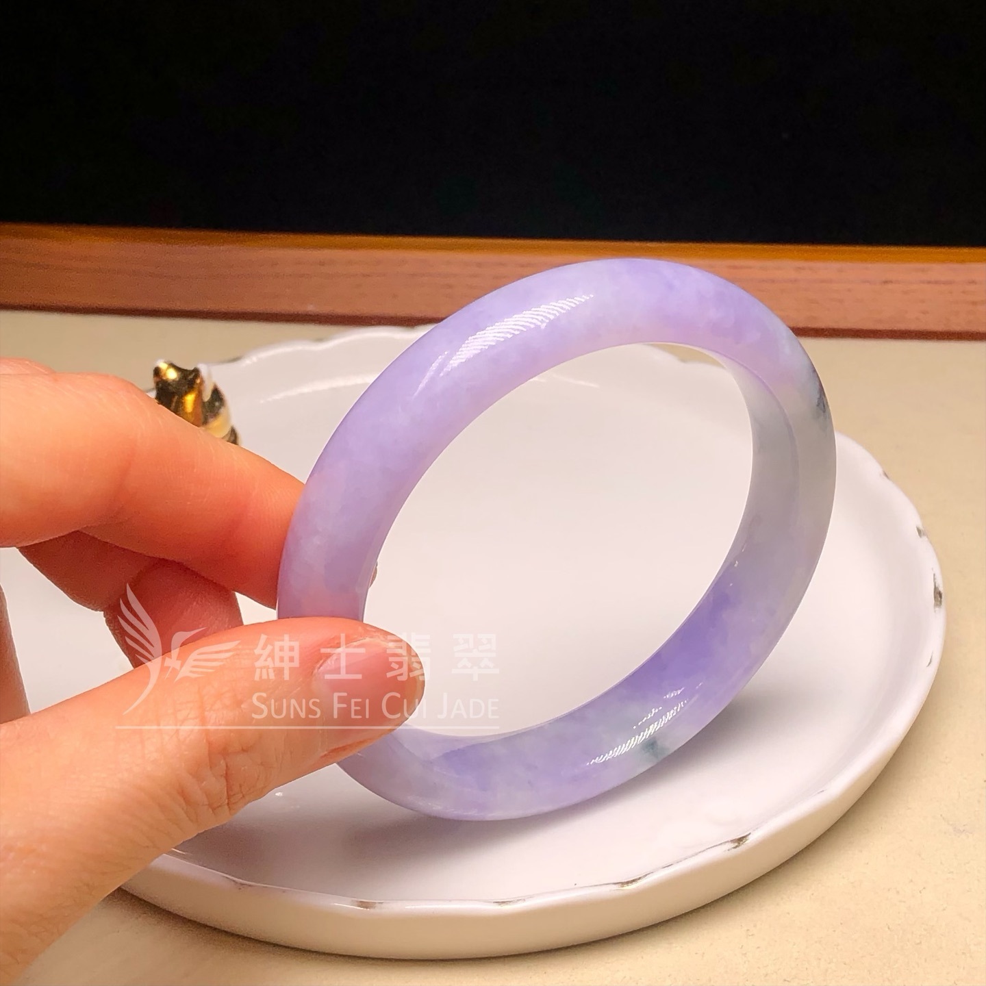 木那藍紫飄花福鐲57.1mm