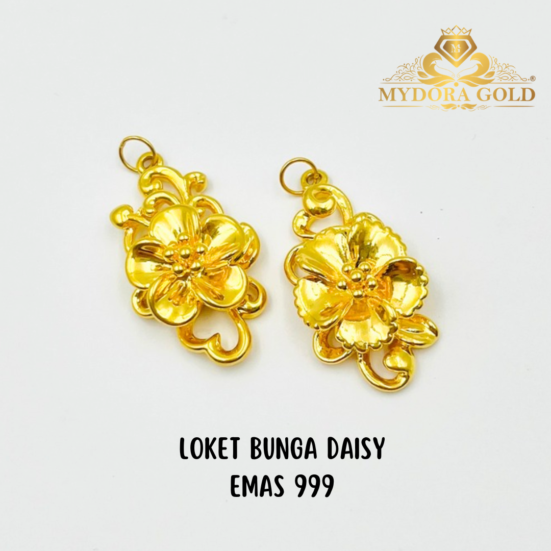 MYDORA Loket Bunga Daisy | EMAS 999/24k (Mother's Day Special)