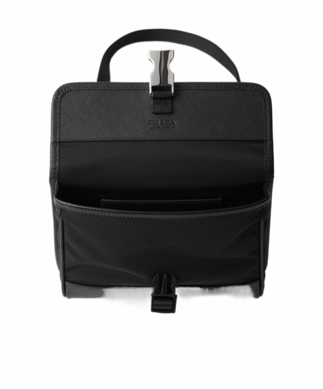 Prada 男士 Re-Nylon與Saffiano皮革智能手機包均碼碼18cm*2.5cm*12.5cm 