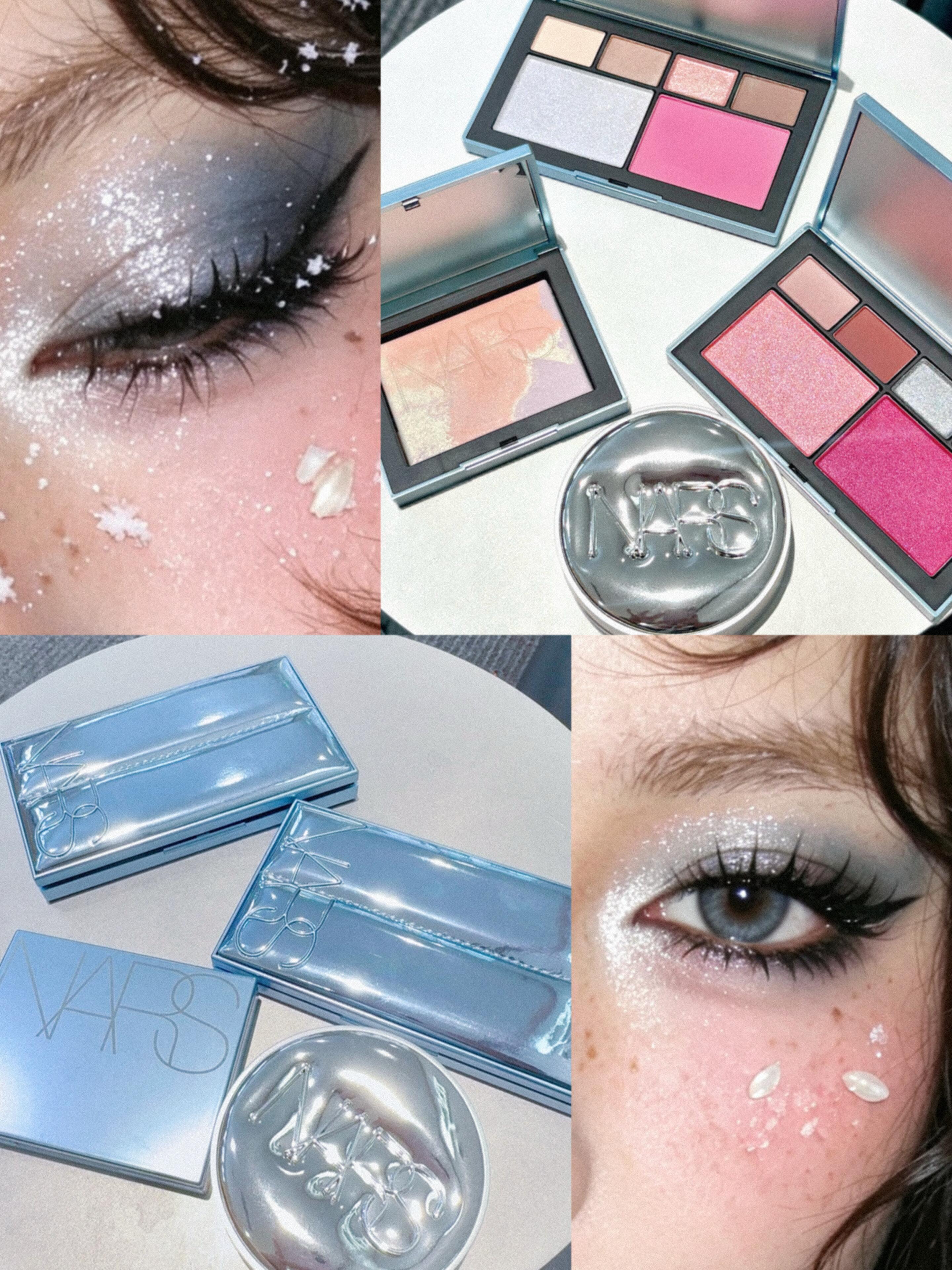 2026 聖誕限定！ Nars 六色面部眼頰腮紅 胭脂盤 光透晶彩蜜粉餅