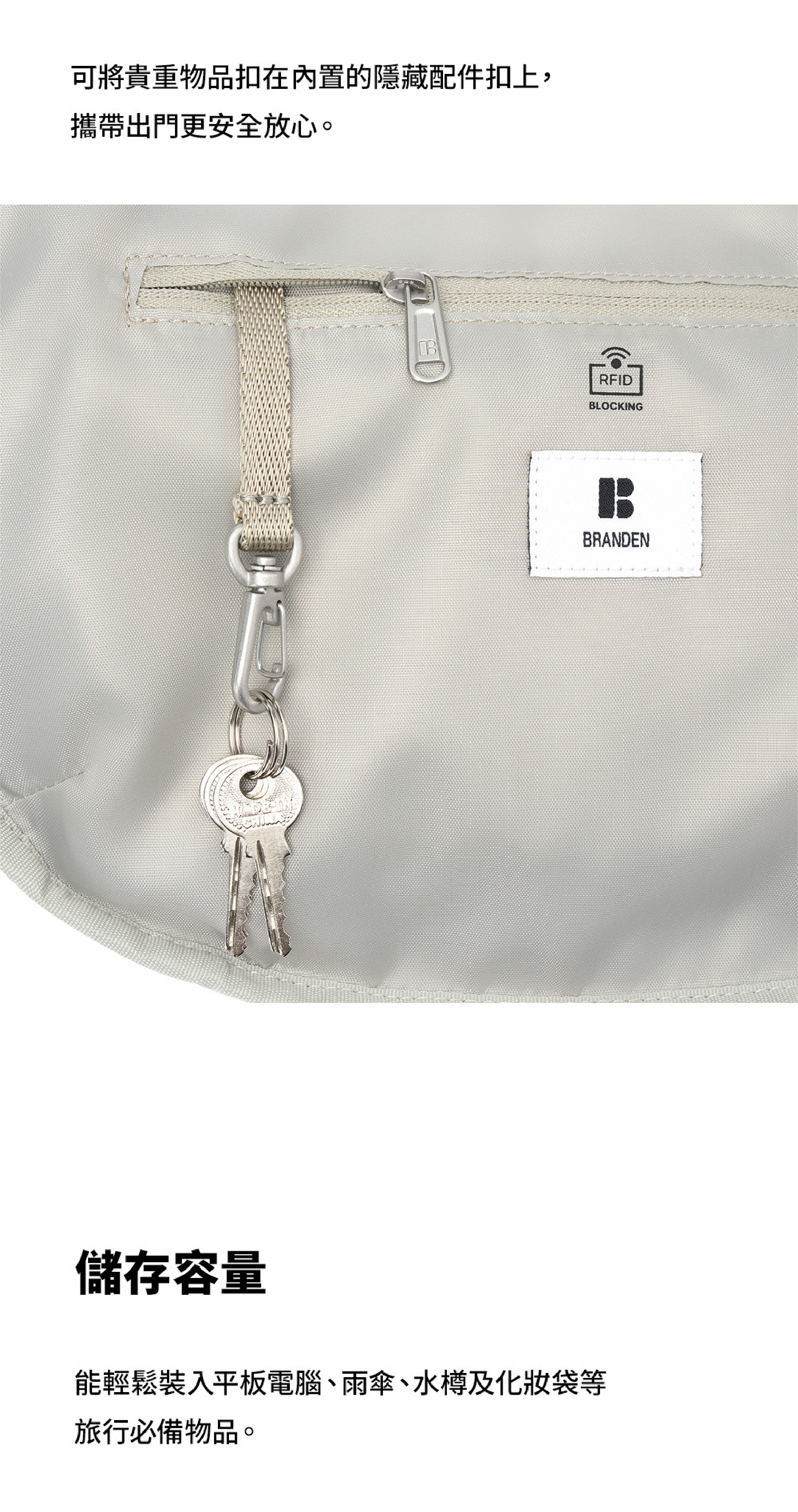 Branden Safe Days Shoulder Bag 防盜月牙包