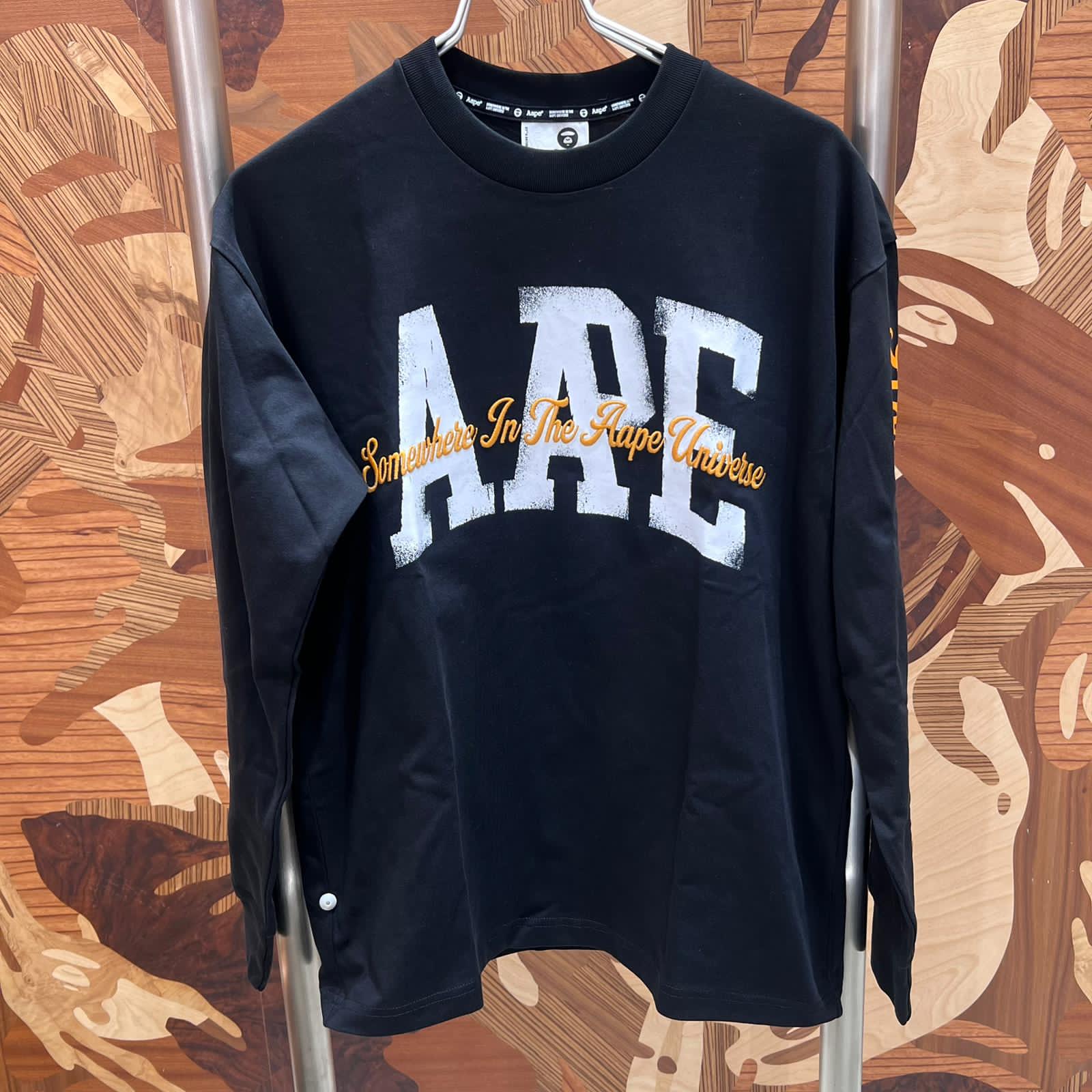 AAPE Relaxed fit AAPESPORTS logo long sleeve tee (1849) 寬鬆版