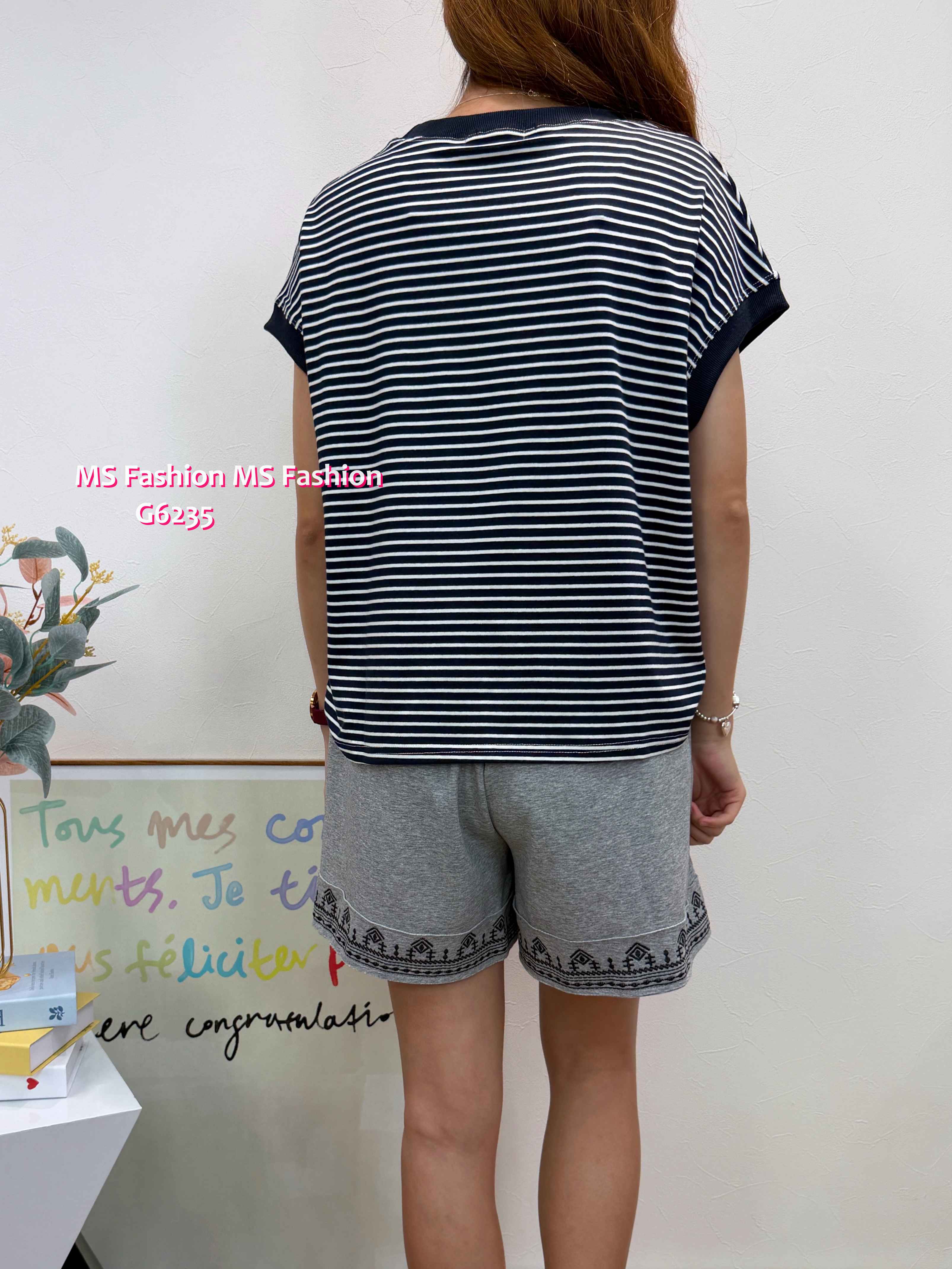 G6235 韓國🇰🇷靚色橫間top