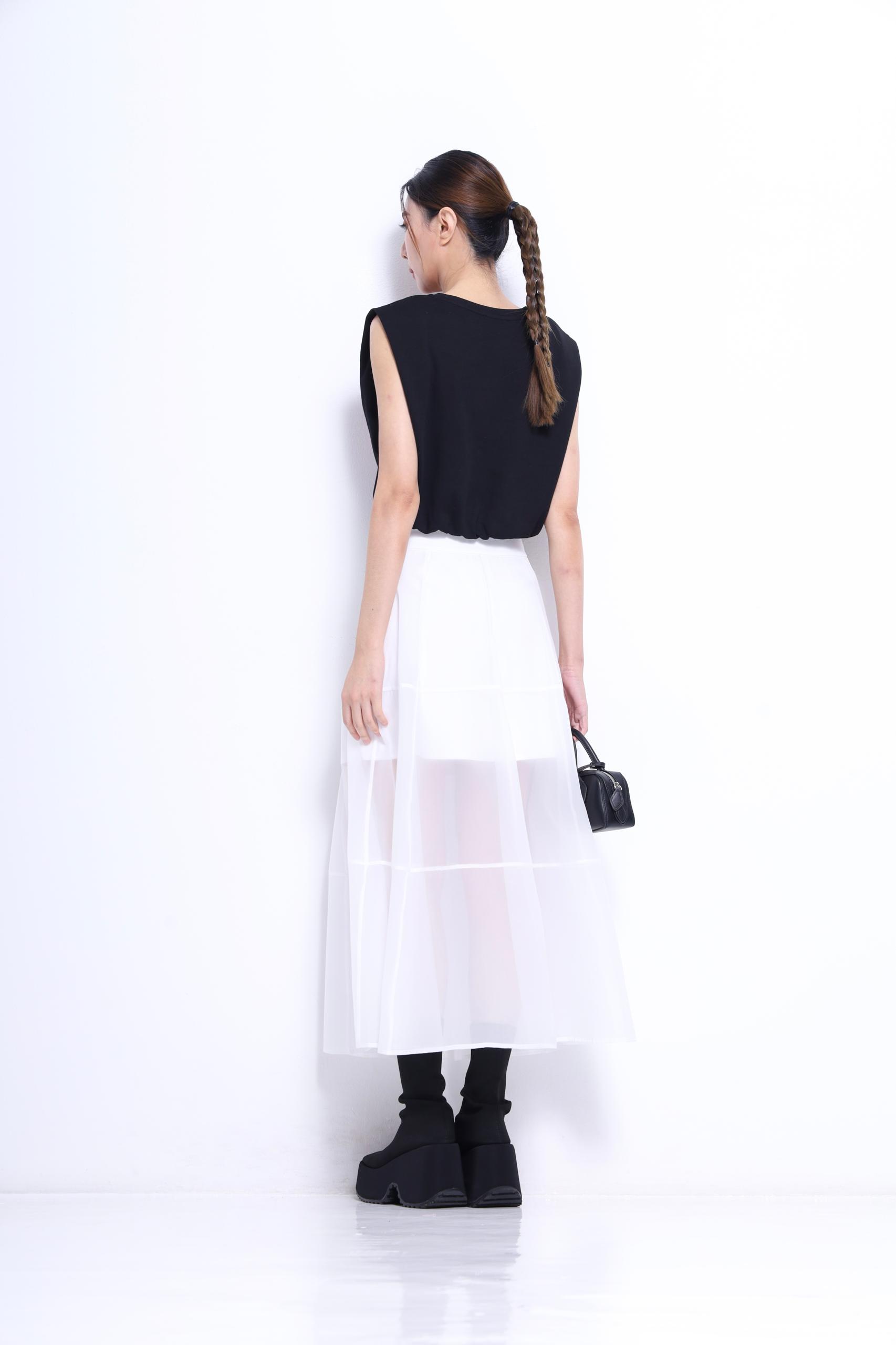 CS1415 SHEER ORGANZA MESH SKIRT