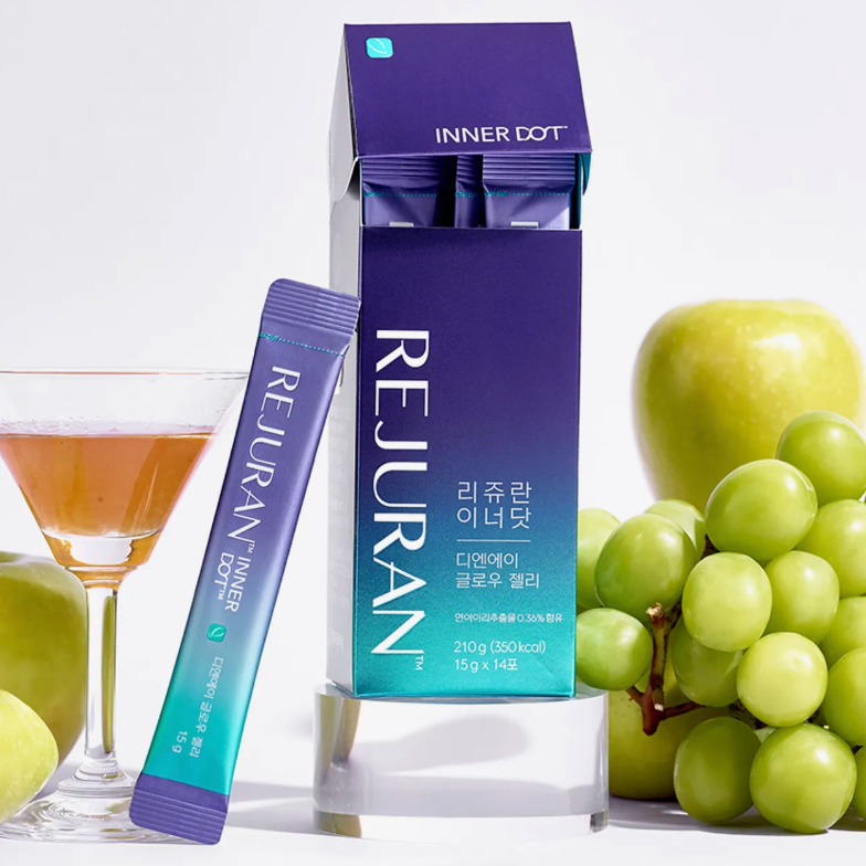 韓國 REJURAN 麗珠蘭 膠原蛋白果凍 14條/盒｜Inner Dot DNA Glow Jelly