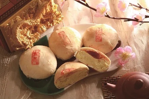台灣中秋團  臺中犂記 - 經典原味綠豆椪(純豆沙)6入禮盒 