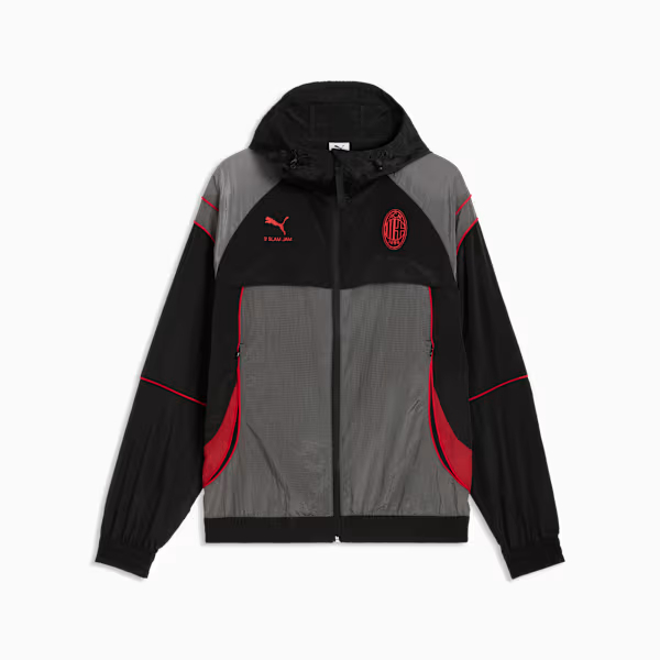 🔥 街頭潮流與紅黑軍團的熱血碰撞！PUMA x AC Milan x Slam Jam 聯名防風外套 ⚽️ 787642_05