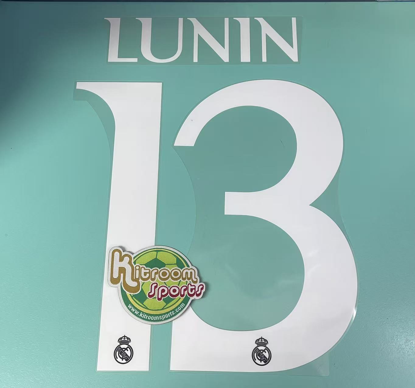 2023-24 Real Madrid GK Nameset #13 LUNIN
