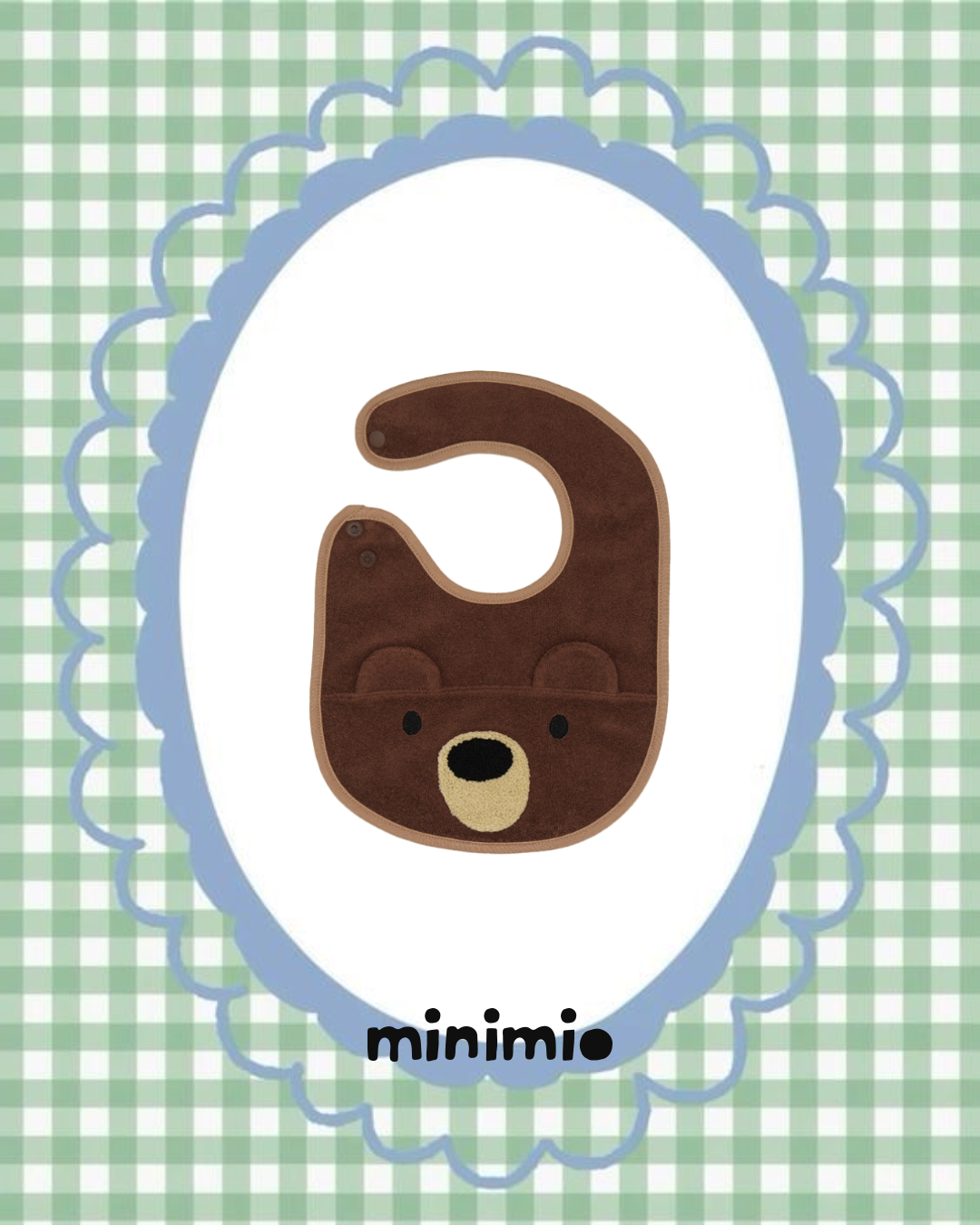 Minimio手繪風口水肩（熊仔）