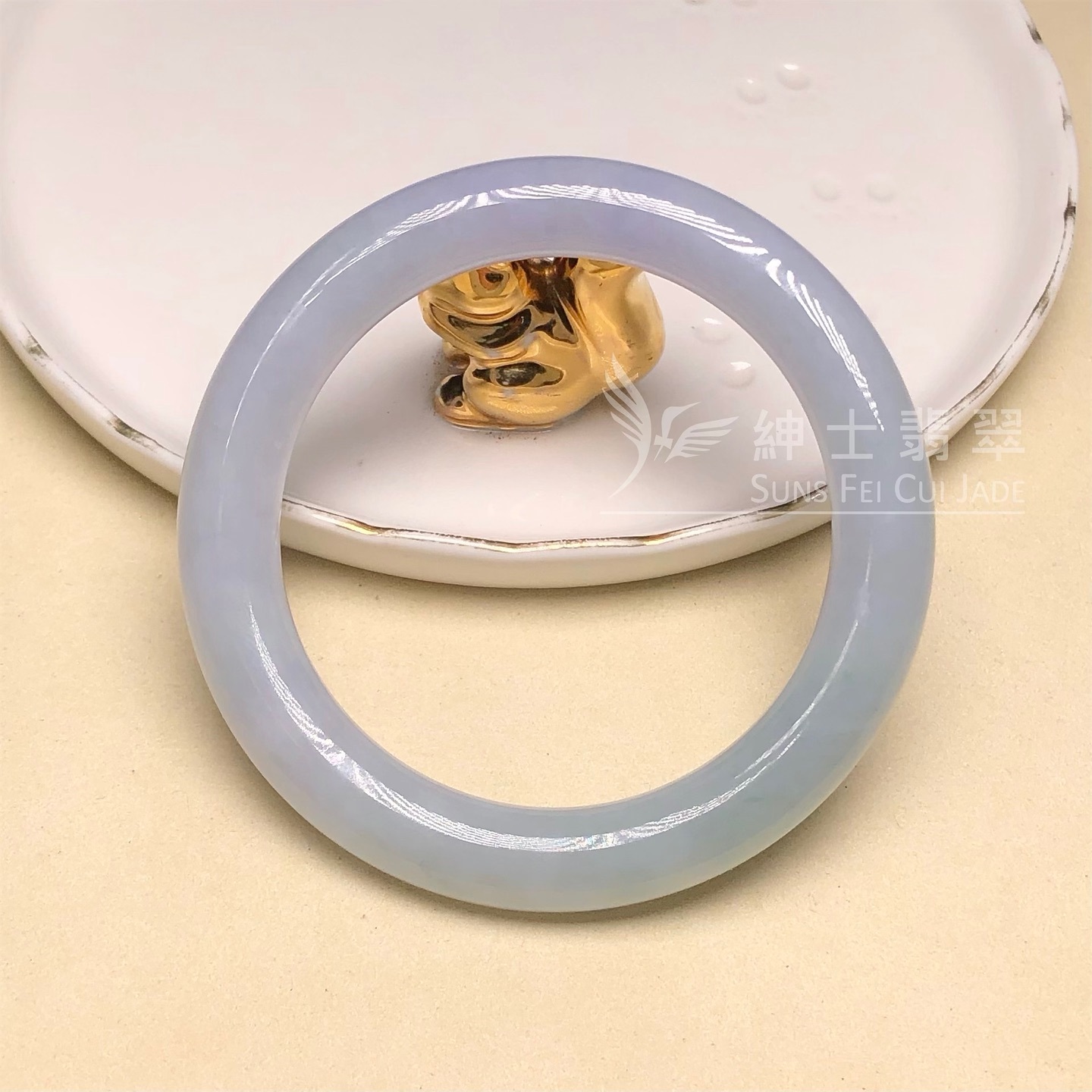 茄紫春彩圓鐲56mm