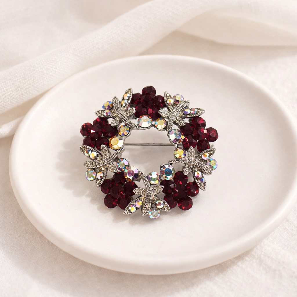 Swarovski Dragonfly Floral Incircal Brooch