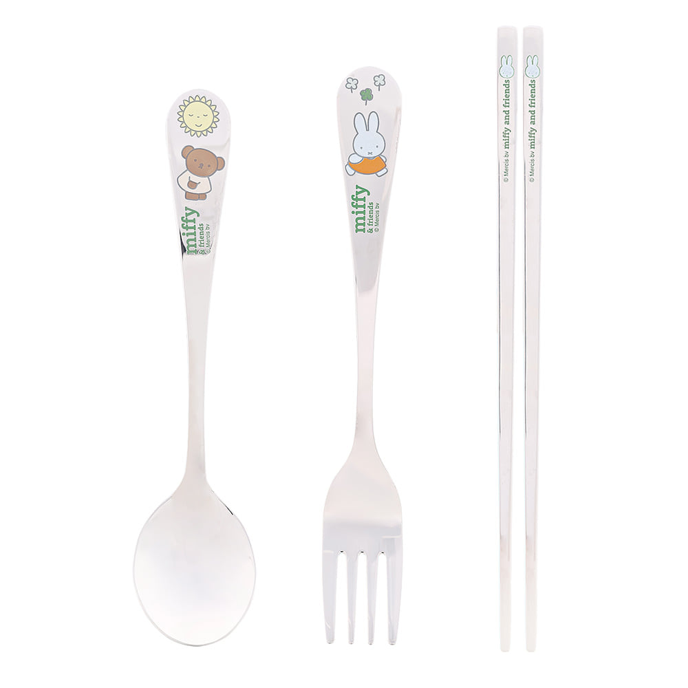 救救3小兔B行動 新登場 [韓國直送] L!fant 304不銹鋼餐具套裝 叉匙筷子 