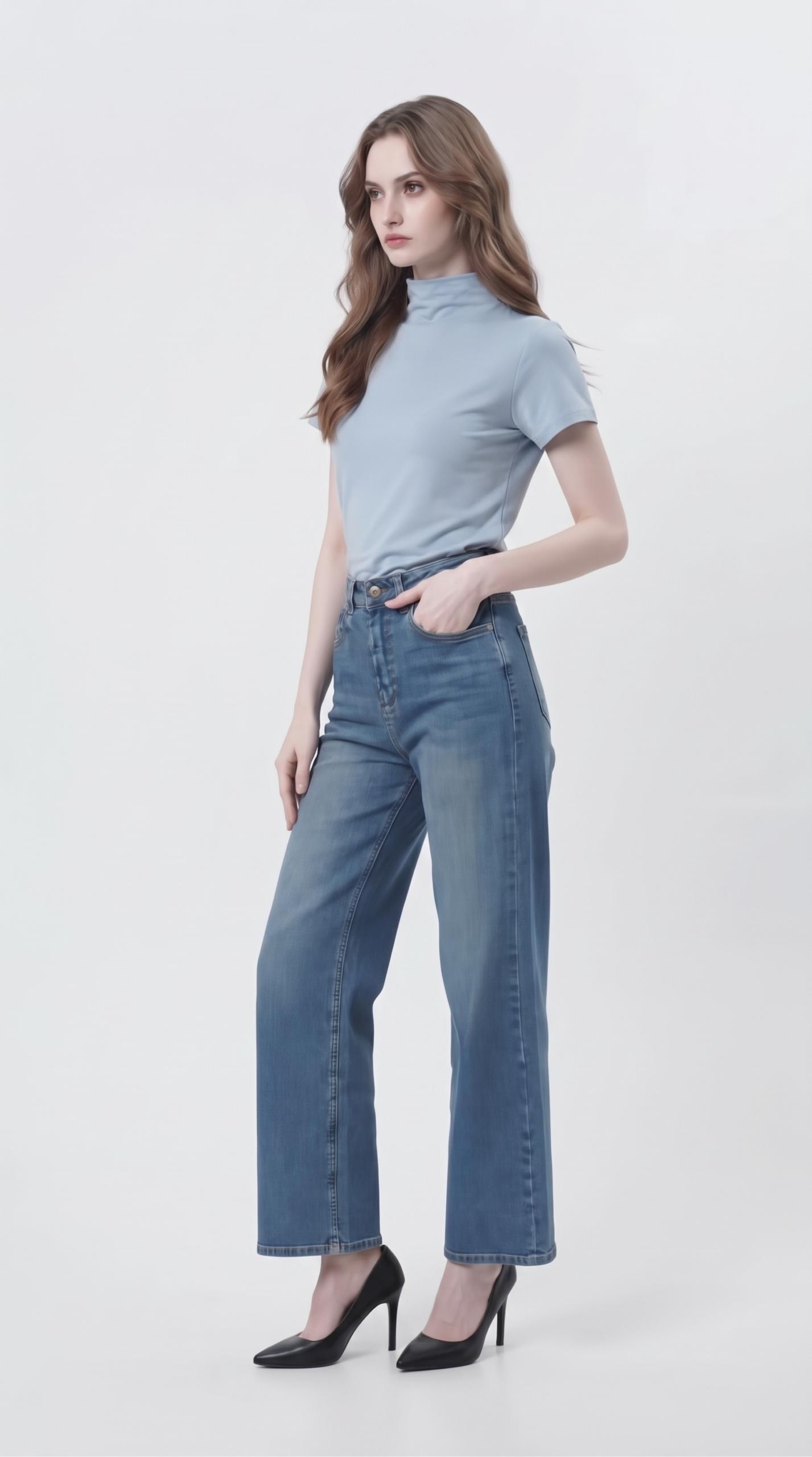 2160BB Ava Essential Mock Neck Knit Top