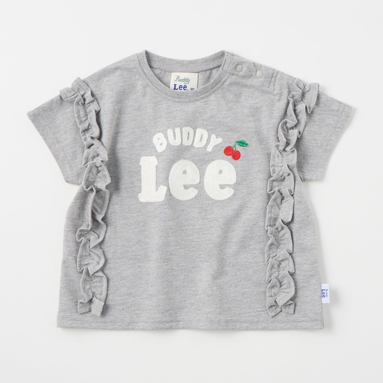 🇯🇵預訂 日本直送🇯🇵Buddy Lee 兩色標誌櫻桃刺繡荷葉邊短袖T恤