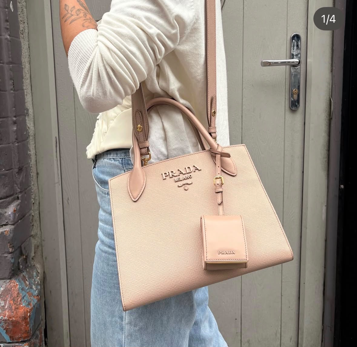 Prada shoulder bag 2way bag  100%Authentic, 95%New