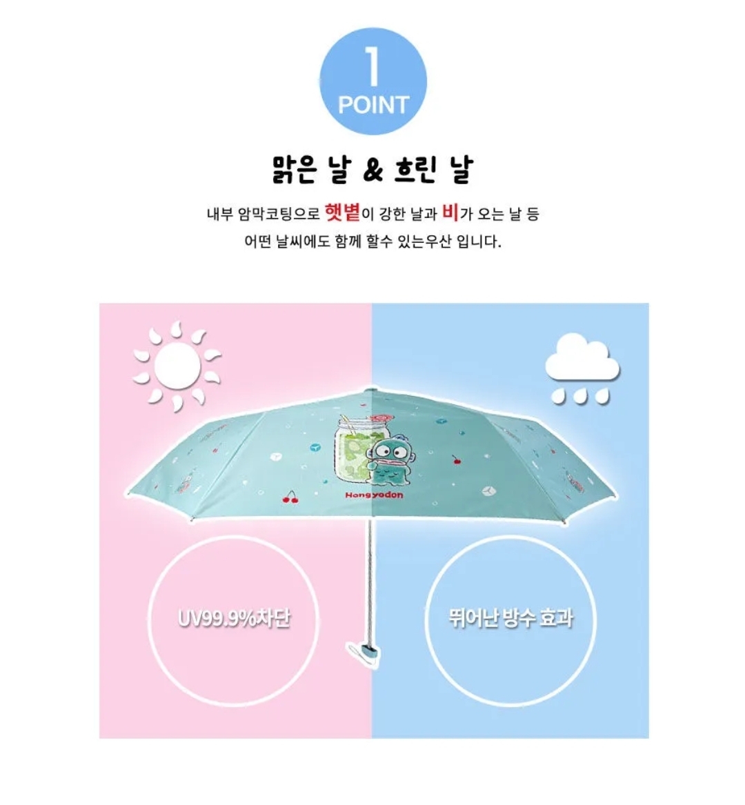 Sanrio Hangyodon水怪 防UV縮骨遮