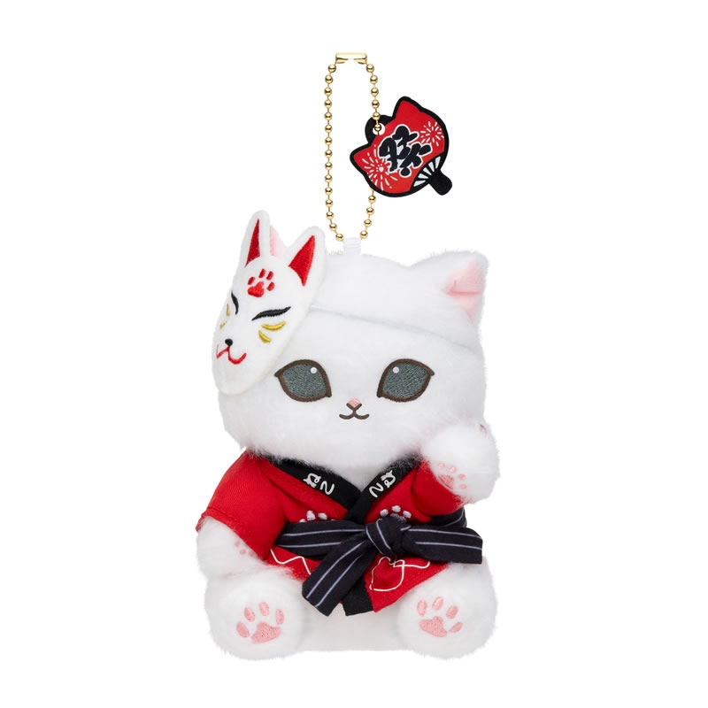 🌸 【預訂】夏祭公仔掛飾(紅色) - mofusand 17/7新品