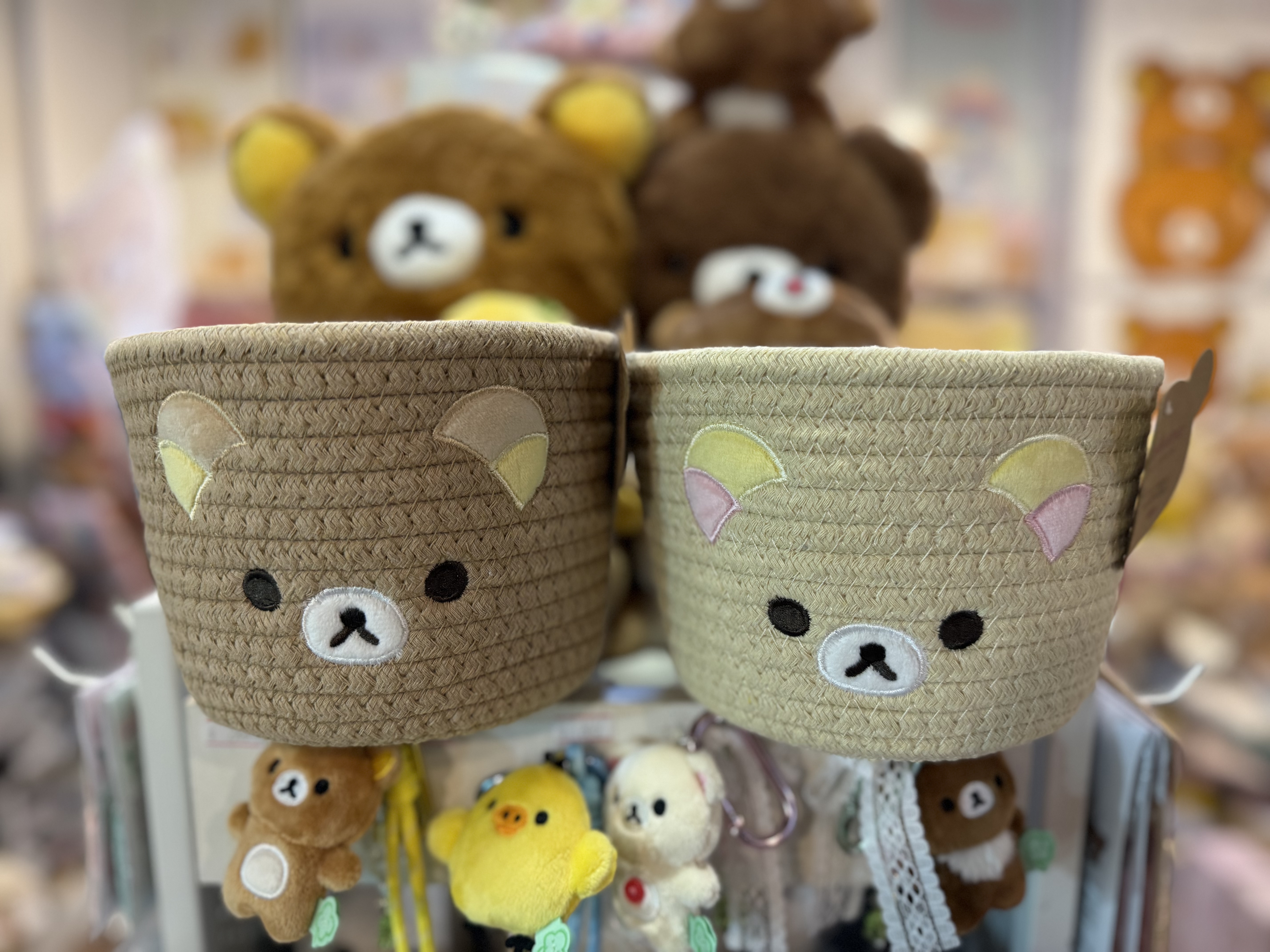 《現貨》全新Rilakkuma 繩織收納籃仔