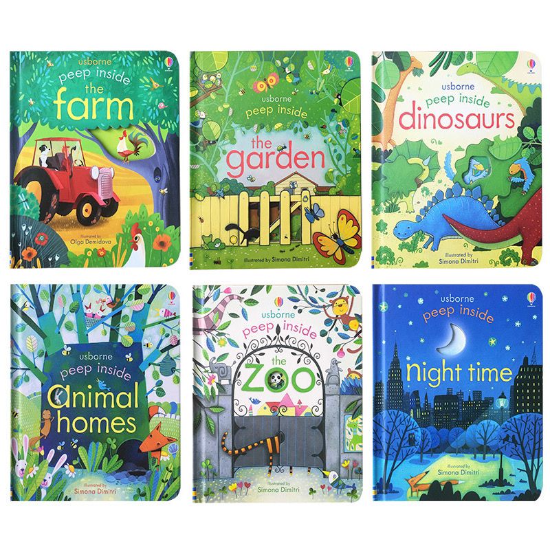 Usborne Peep Inside 偷偷看裡面 立體翻翻書 洞洞書｜6 books