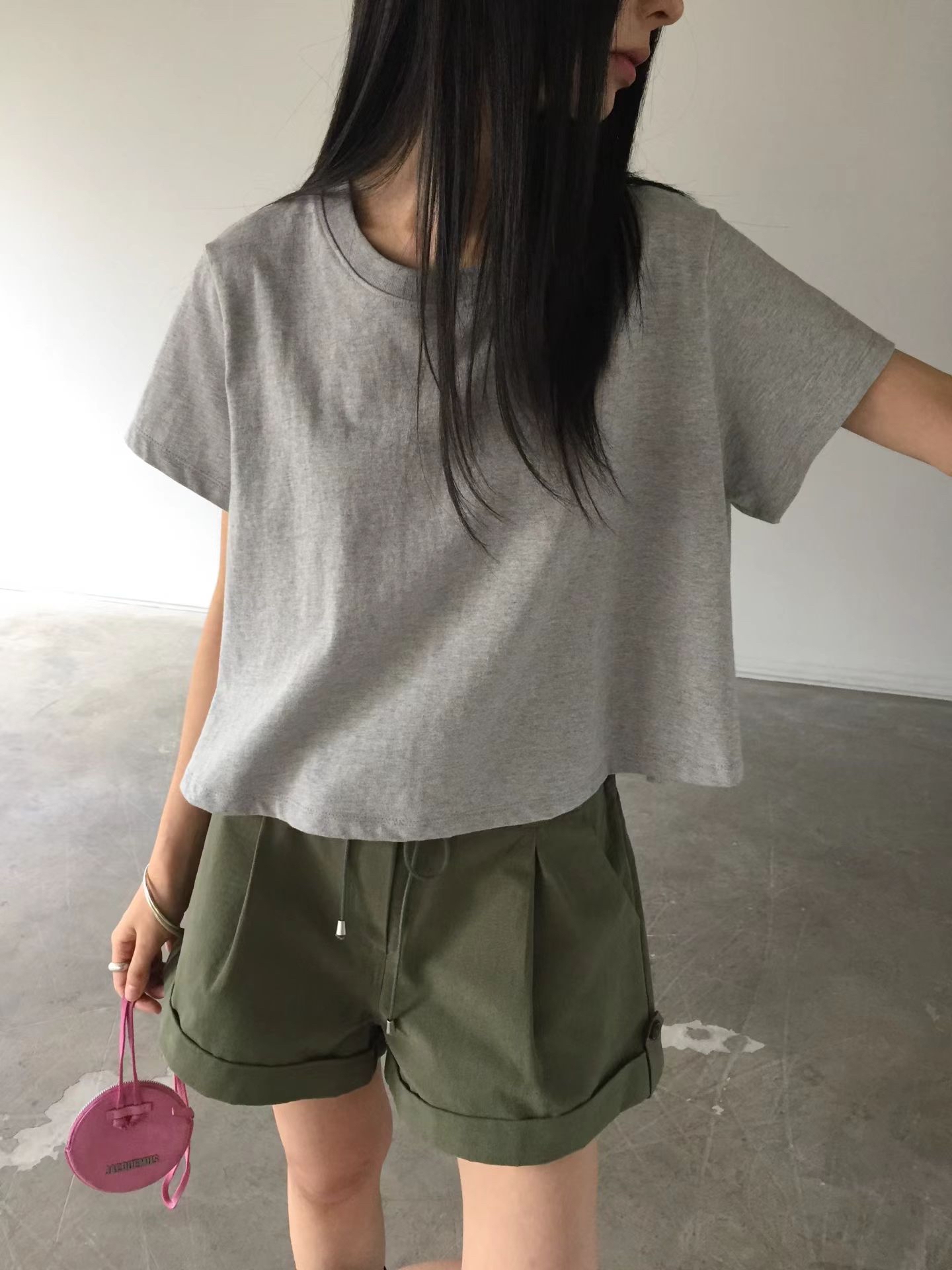 Basic crop tee #top134