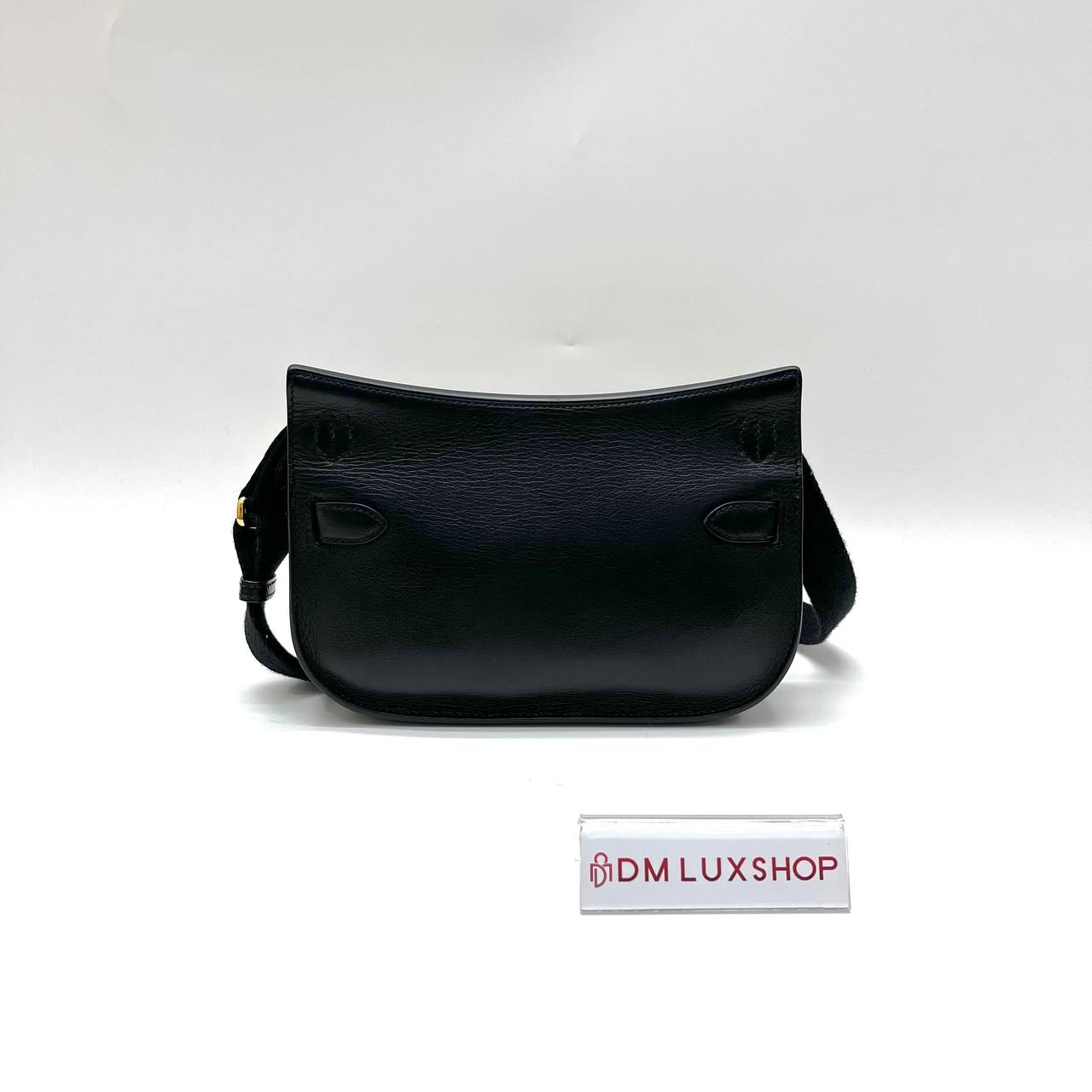 Hermes Black Calf Leather Mini Jypsiere (Stamp B)