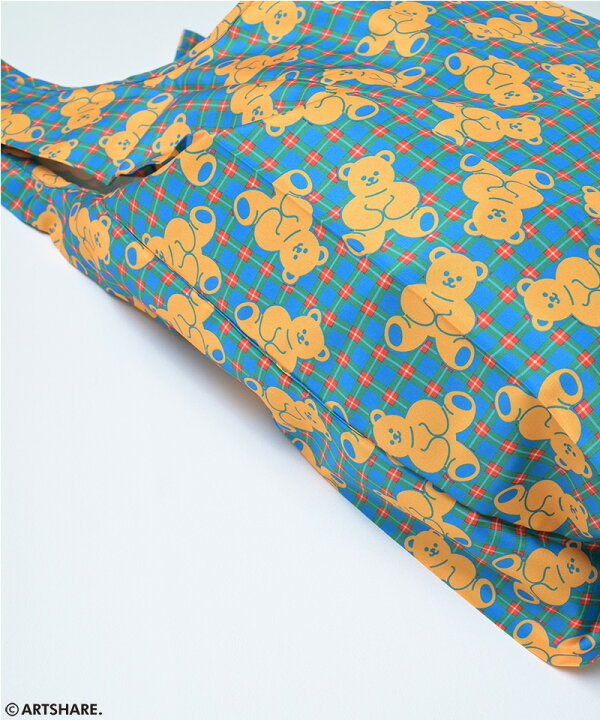 🇯🇵預訂 日本直送🇯🇵Markey’s x Wiggle Wiggle兩色花花小熊印花環保袋