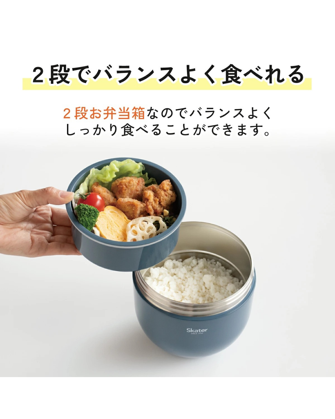 日本代購【 日本直送 Skater 真空雙層不銹鋼保溫保冷便當盒 | Vacuum Stainless Steel Thermal Donburi Lunch Box 】