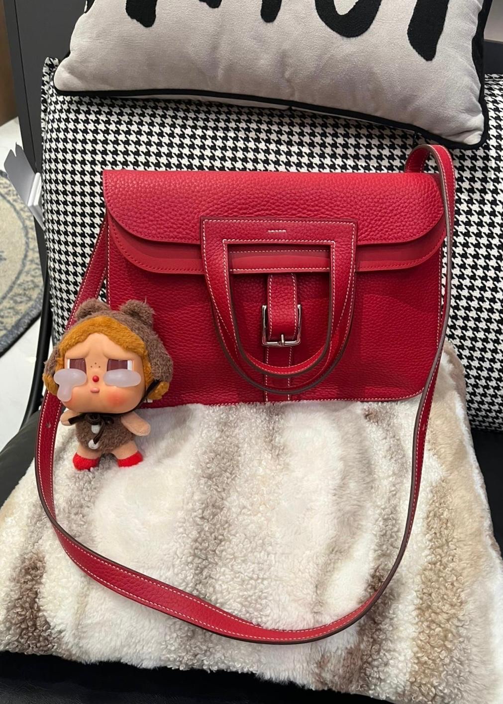 Hermes Halzan 31,STAMP T,100%Authentic ,98%new ✅dust bag  