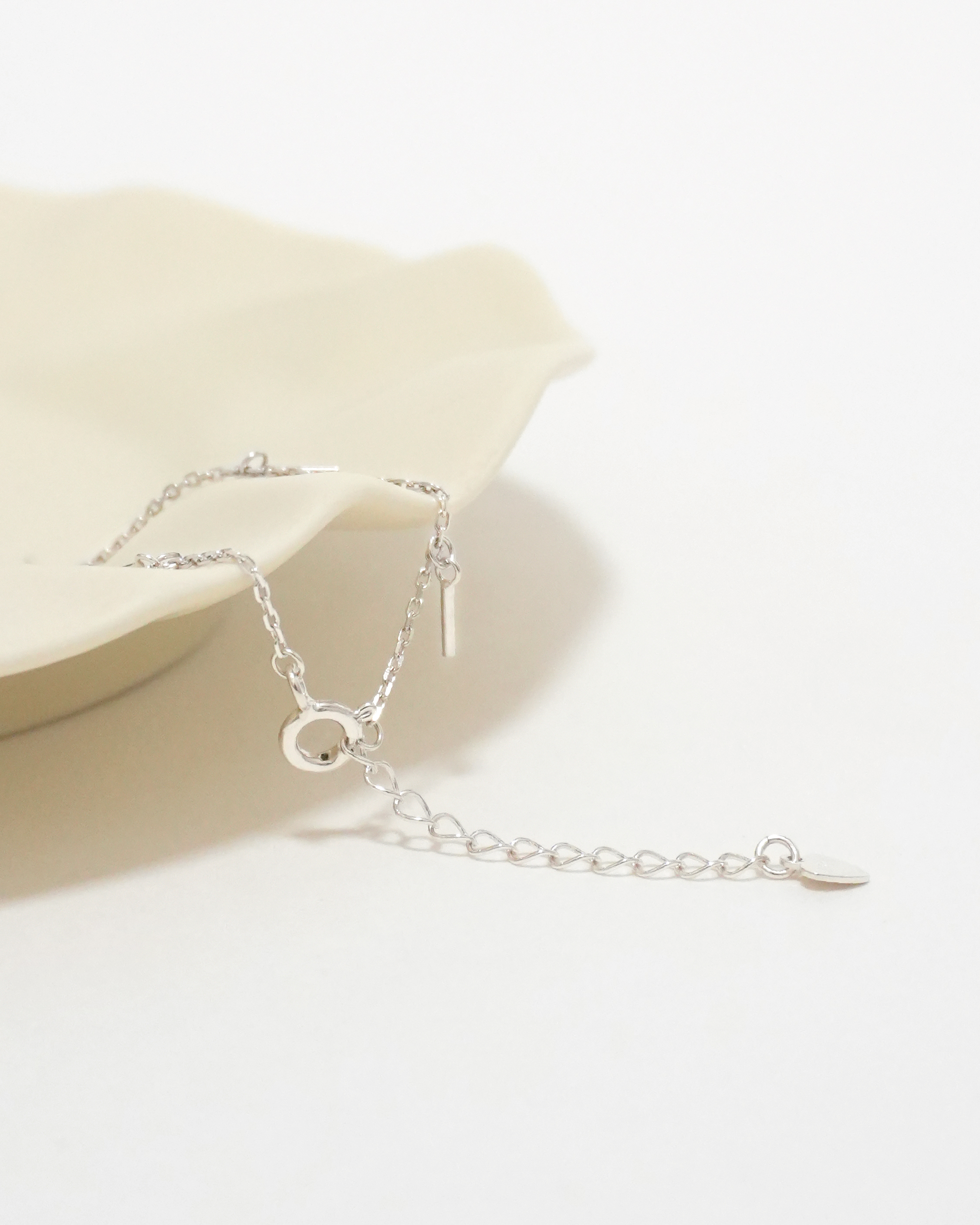 Sleek Silver Tassel Bracelet