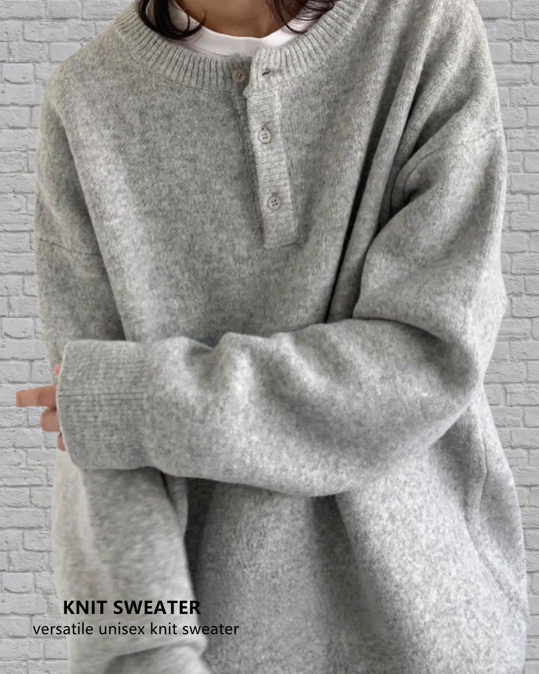 W116百搭男女款針織毛衣