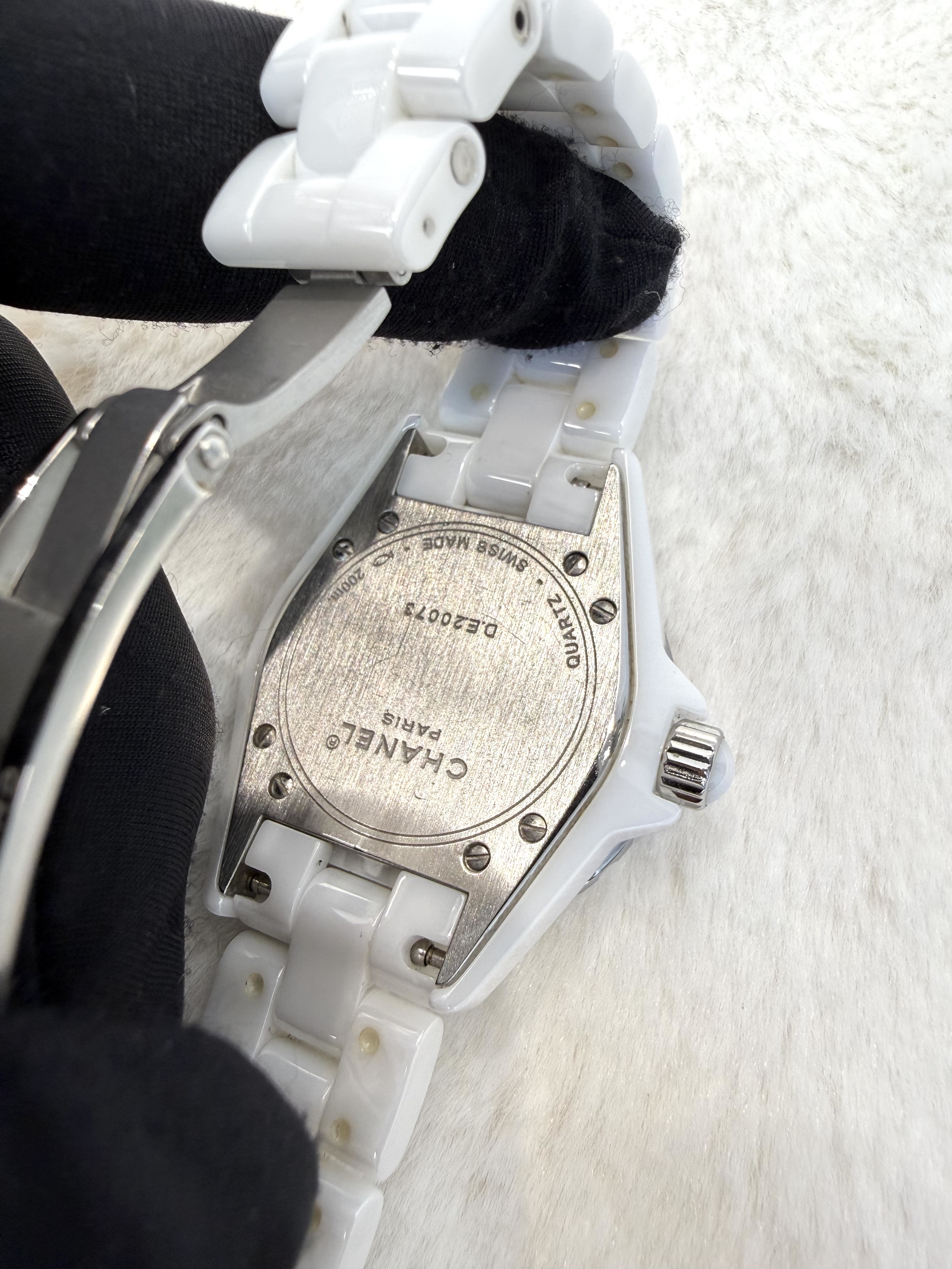 Chanel J12系列 (H4861) 石英機芯陶瓷錶帶 經典白色🤍