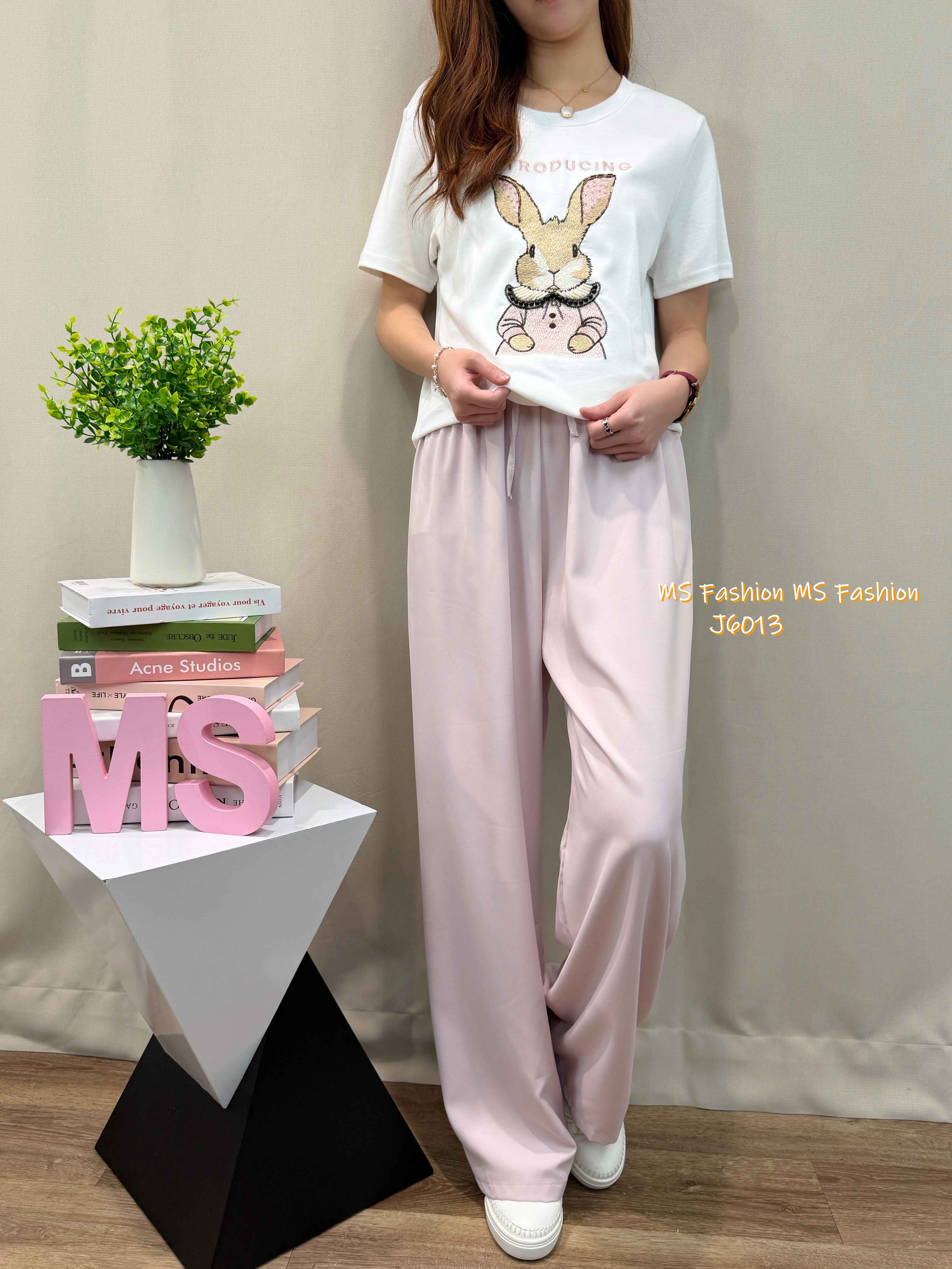 J6013 韓國🇰🇷靚色闊筒褲