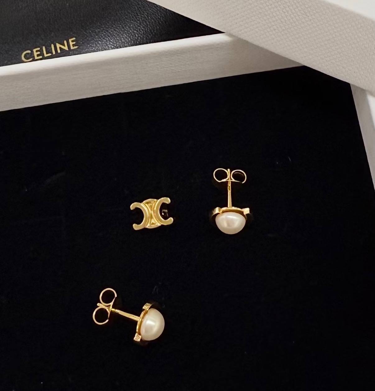 限時優惠😍現貨到🍒Celine Triomphe 1set3件耳環