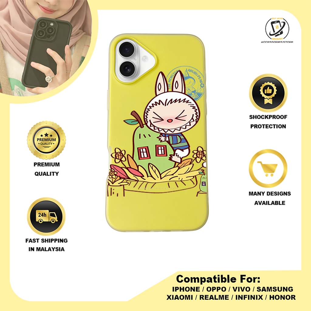 JELLY CASE PHONE FOR IPHONE - DESIGN LABUBU A