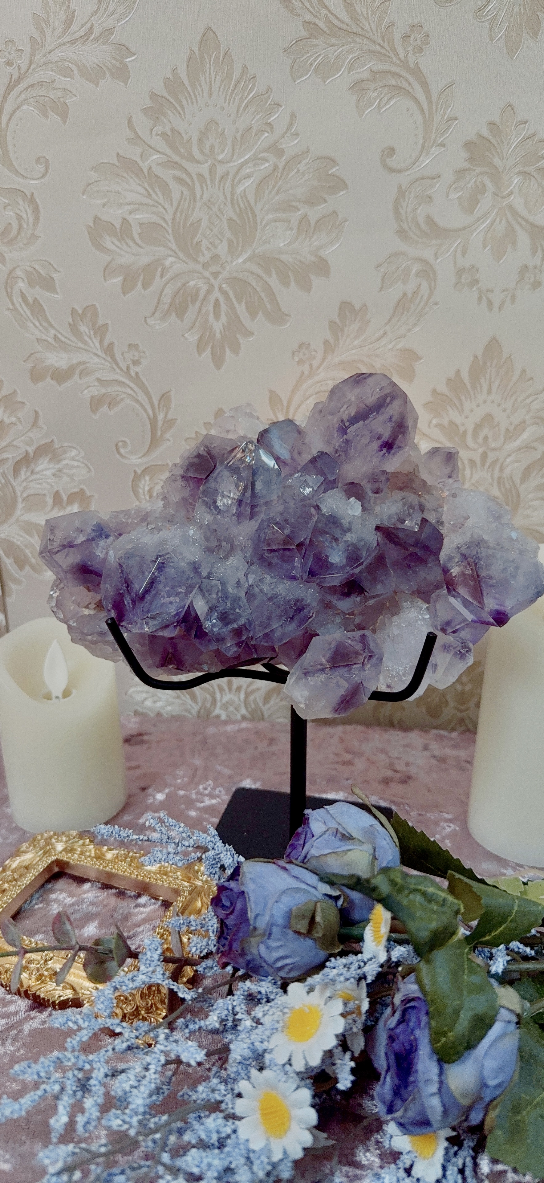 巴西殿堂級紫幻影水晶簇