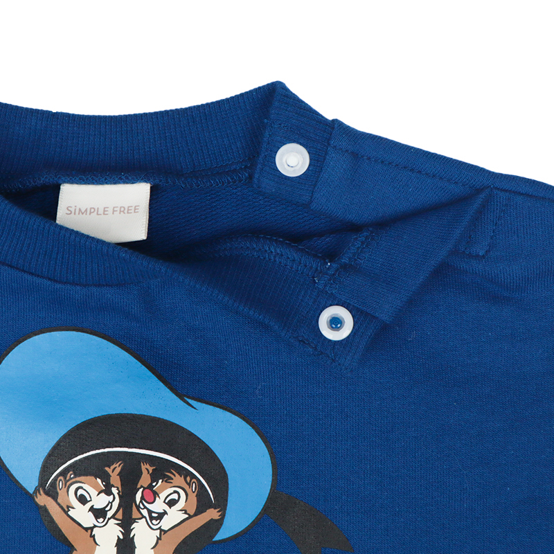 🇯🇵預訂 日本直送🇯🇵唐老鴨印花格紋假兩件毛圈衛衣