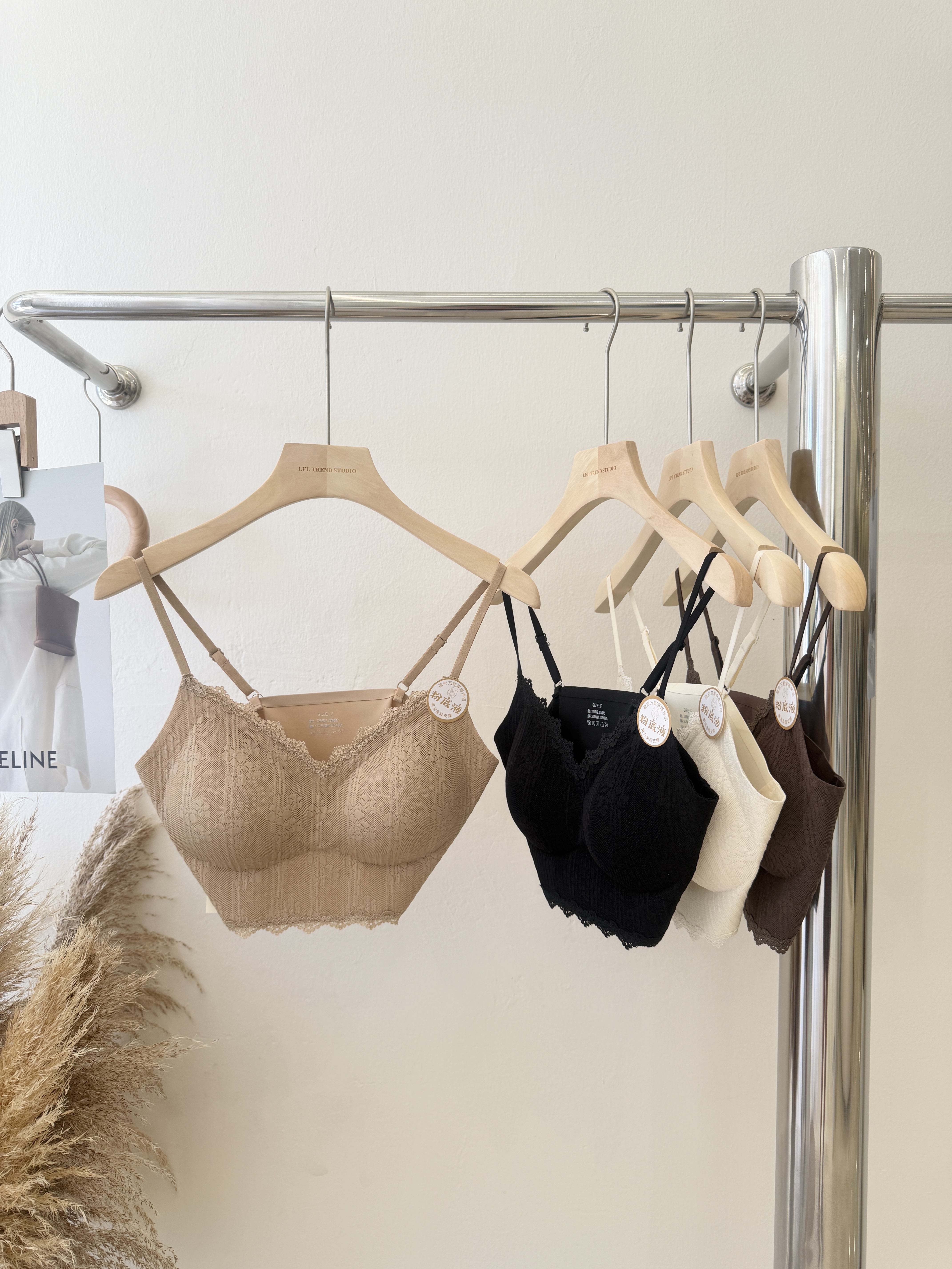 6393 蕾丝花边美背内衣