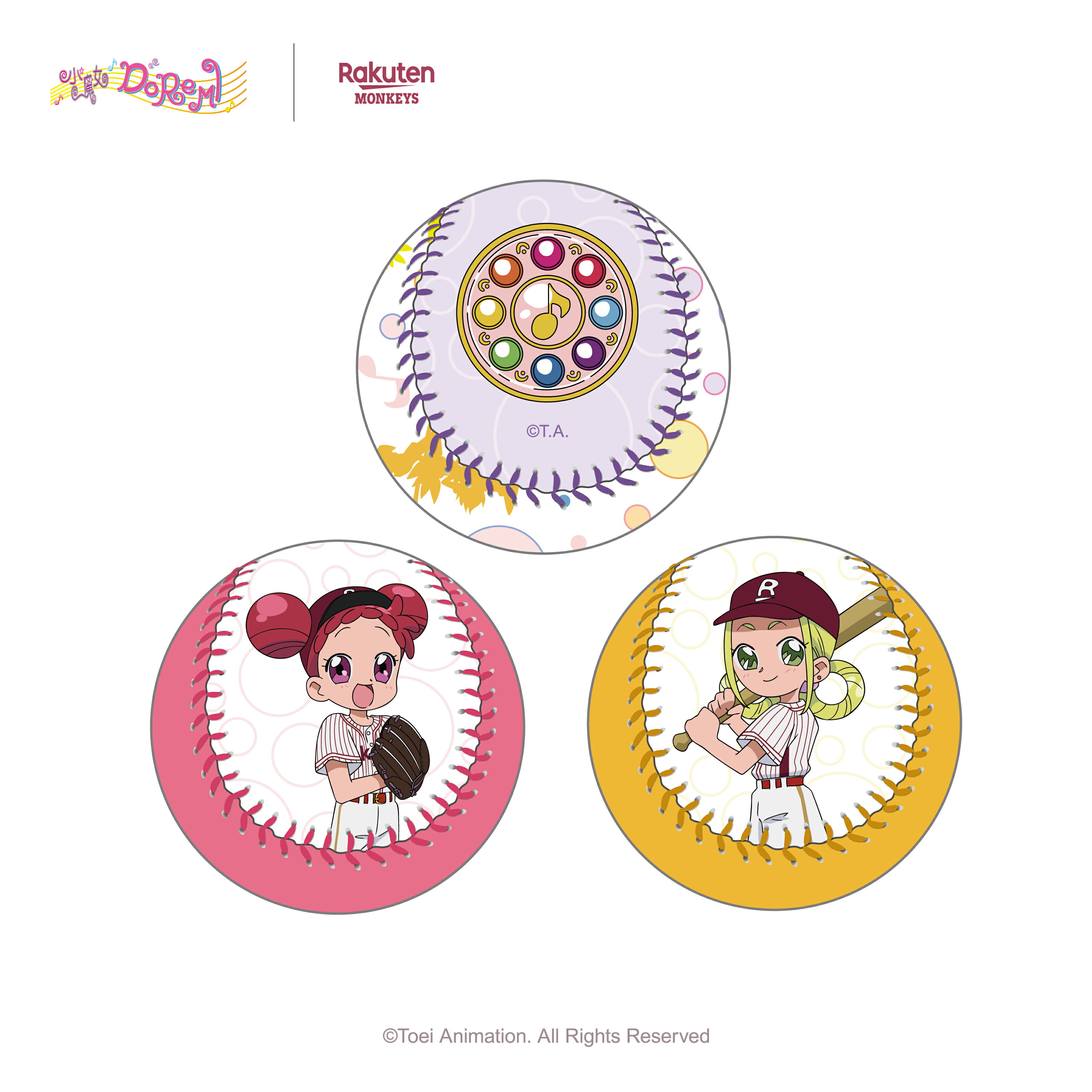 小魔女DoReMi 台灣樂天桃猿 紀念棒球 #P-DOG1005 [TW] (PRE-ORDER) [2026/09]