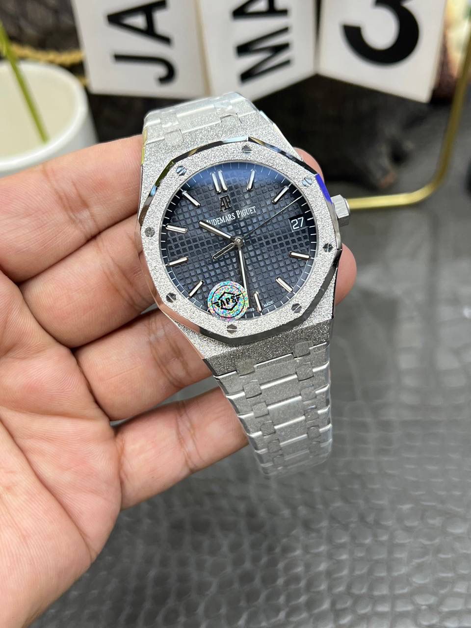 爱彼皇家橡树系列冰霜金自动机械男士腕表