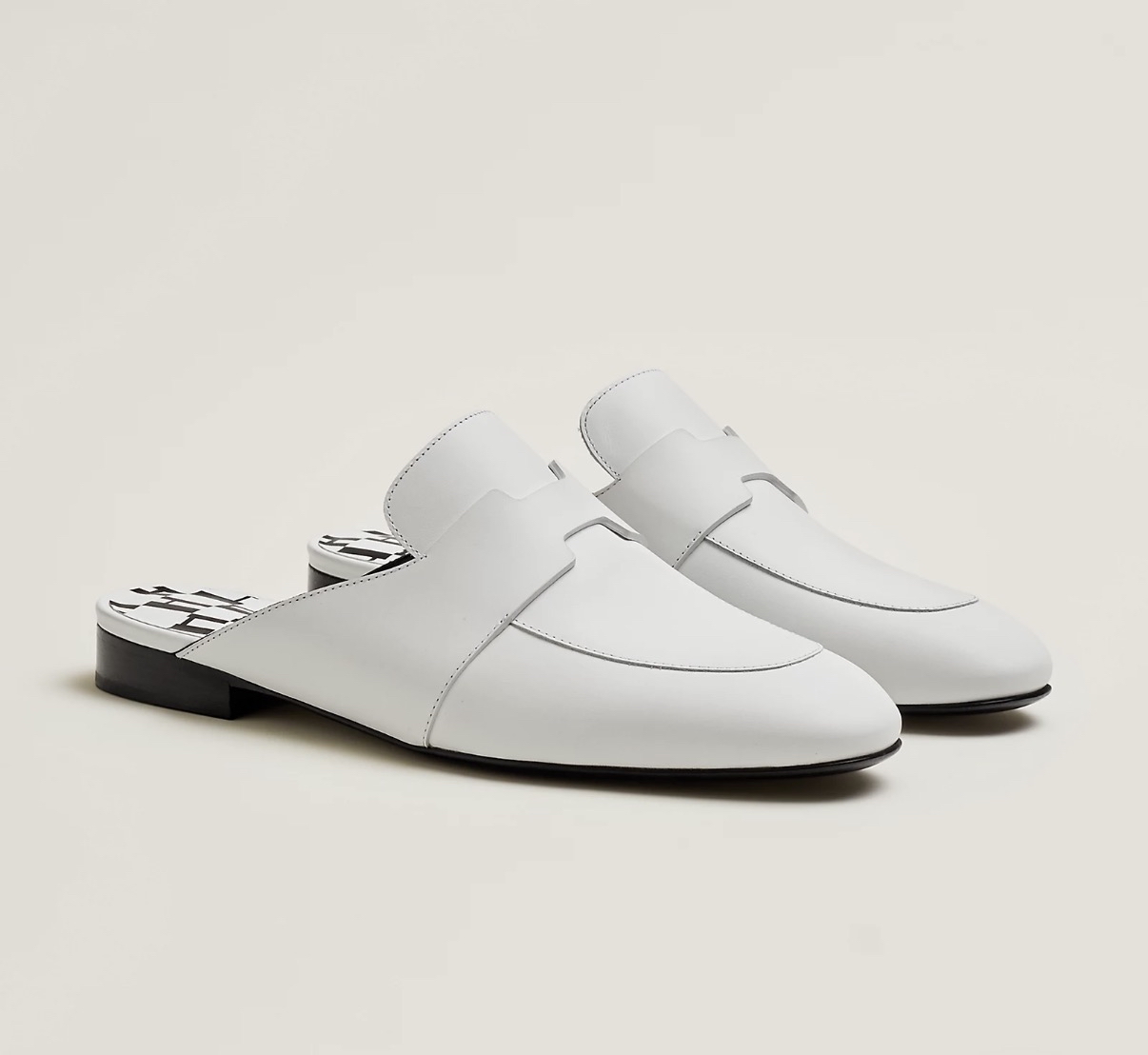 Hermes 經典純白mule