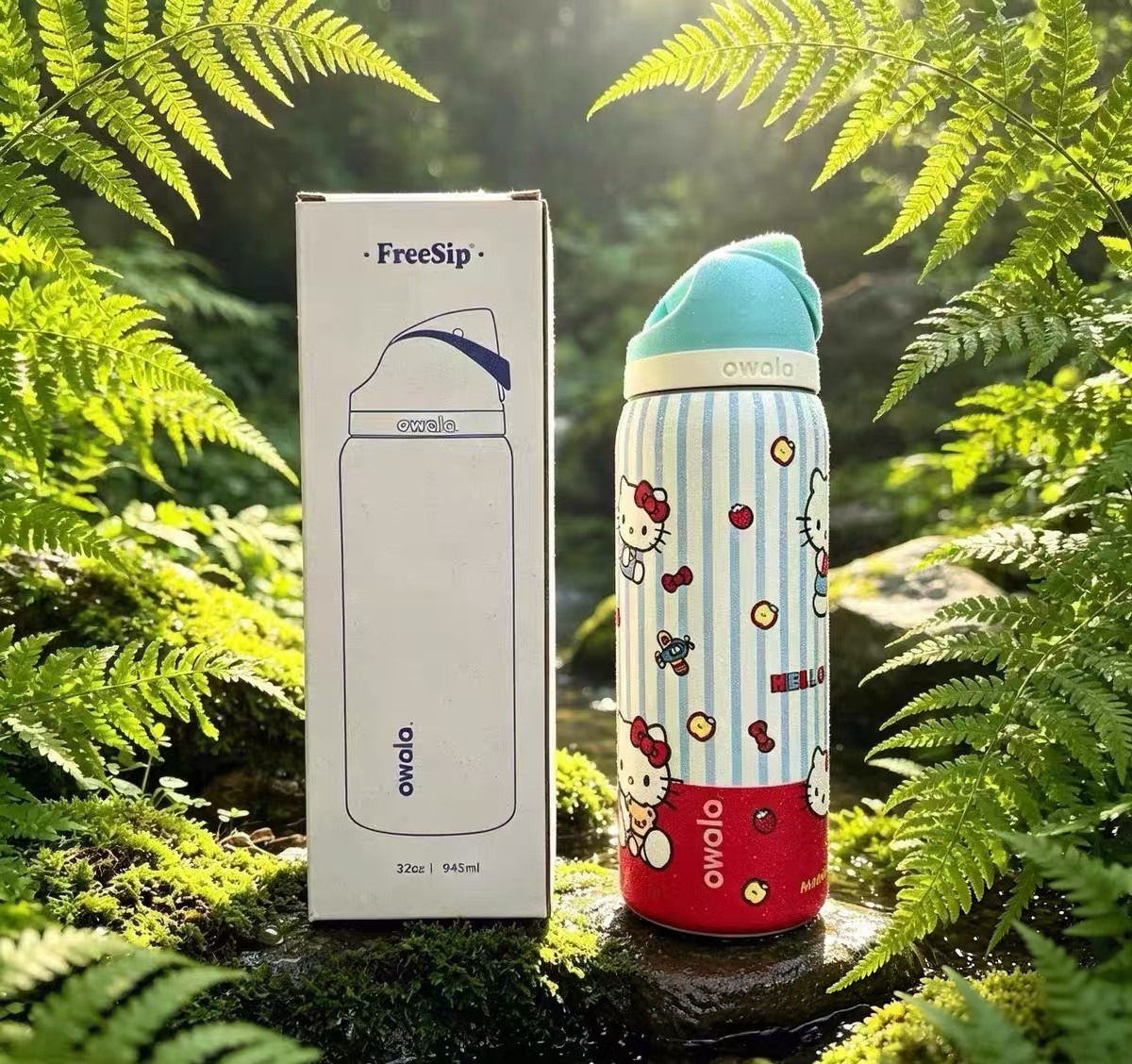 🥤Owala × Hello Kitty FreeSip Bottle 聯名保溫水樽✨