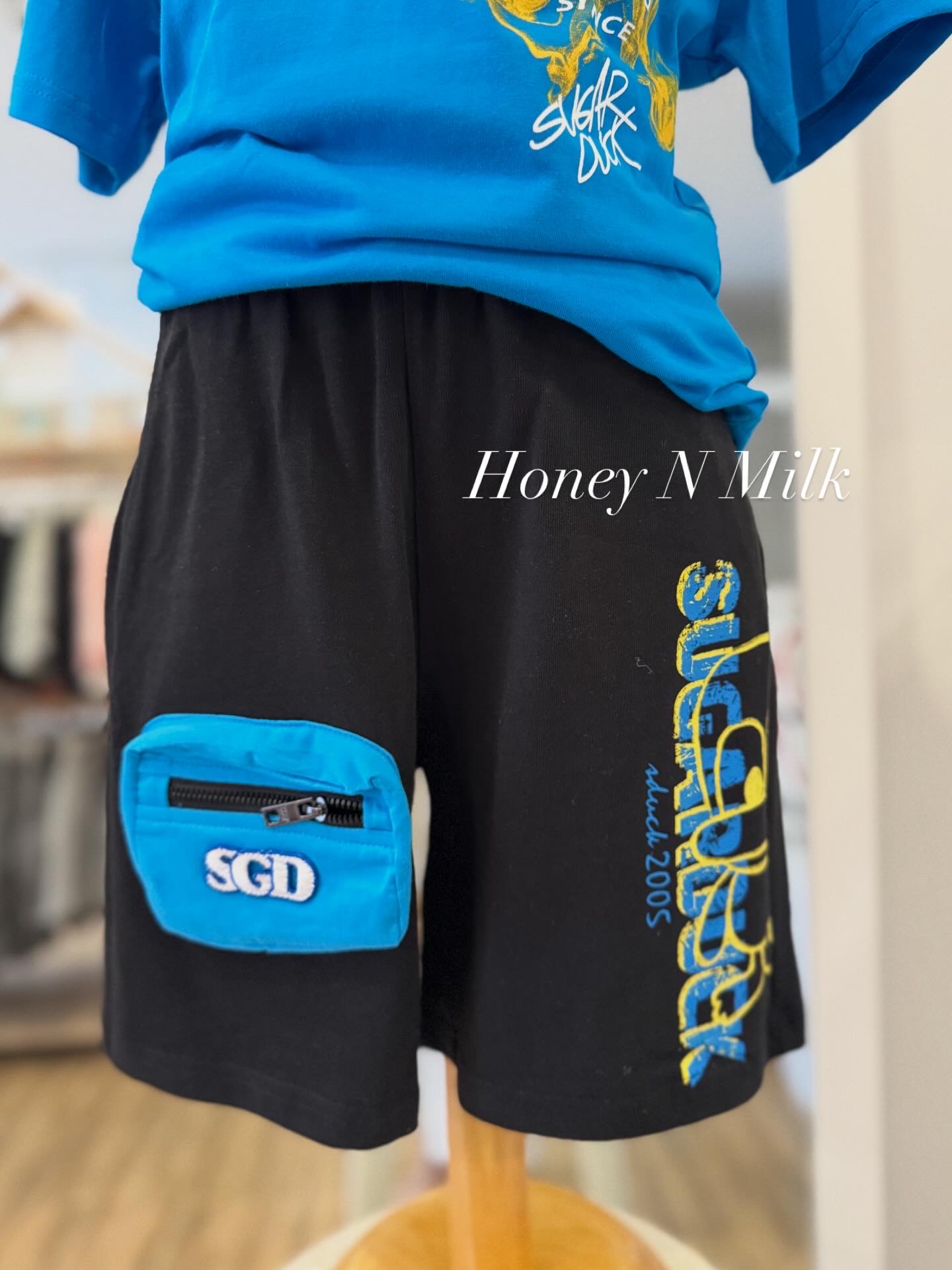 SGD Black Duck Blue Pocket Shorts