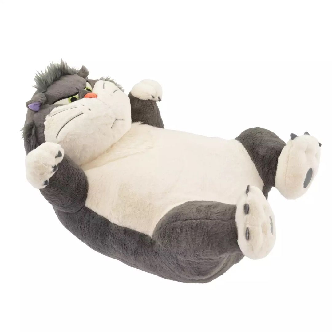 📦預訂 日本代購 Tokyo Disney 東京迪士尼 DISNEY CAT DAY Lucifer 魯斯佛 路西法貓 超大毛絨公仔坐墊🧸