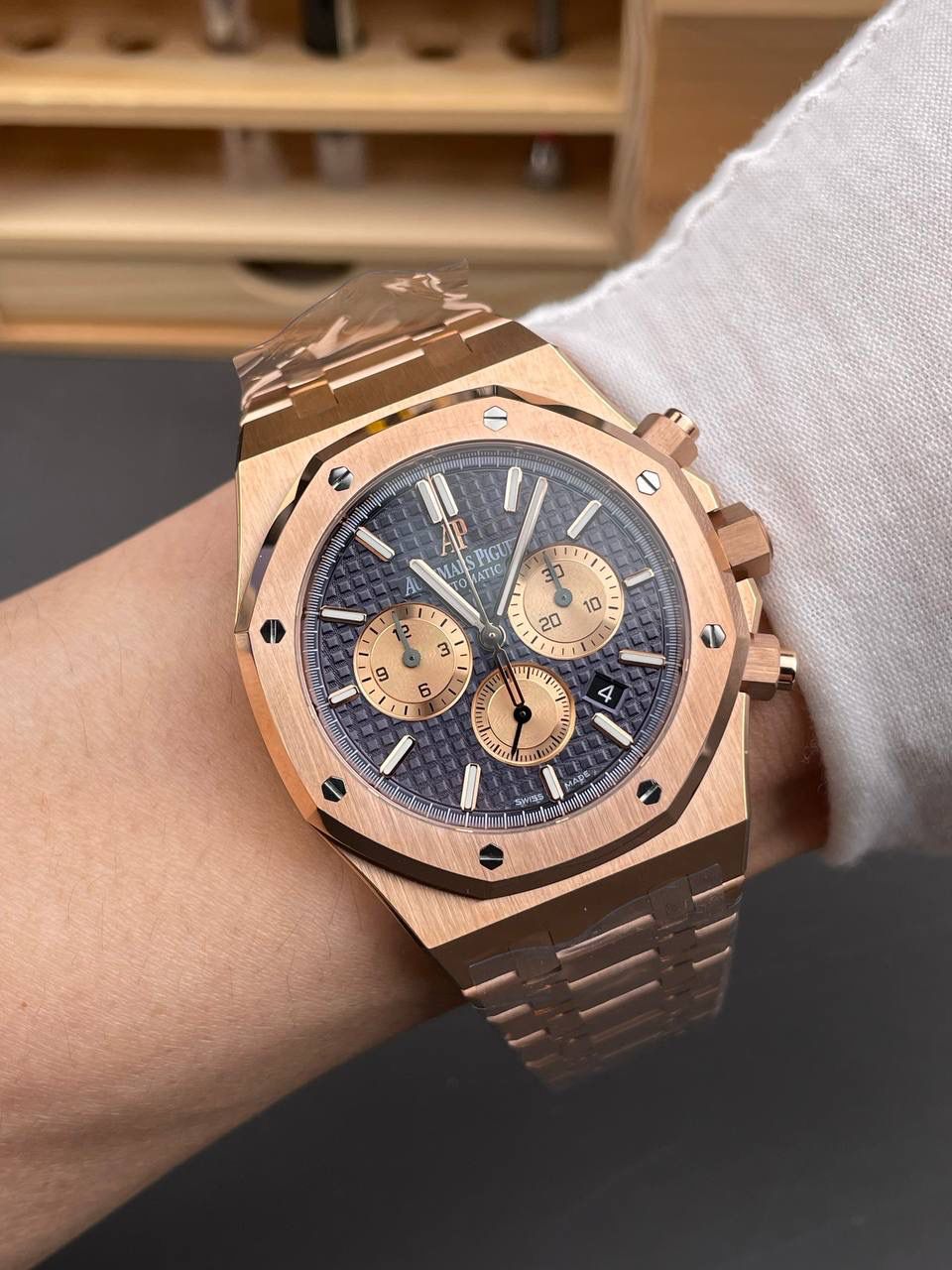 🚀皇家橡树26331OR 玫金蓝盘/41mm/4801机💯