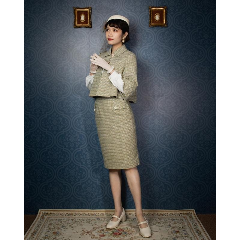 (SOLD OUT)The Teenybopper Twin Set - Knee Length skirt(FM144)