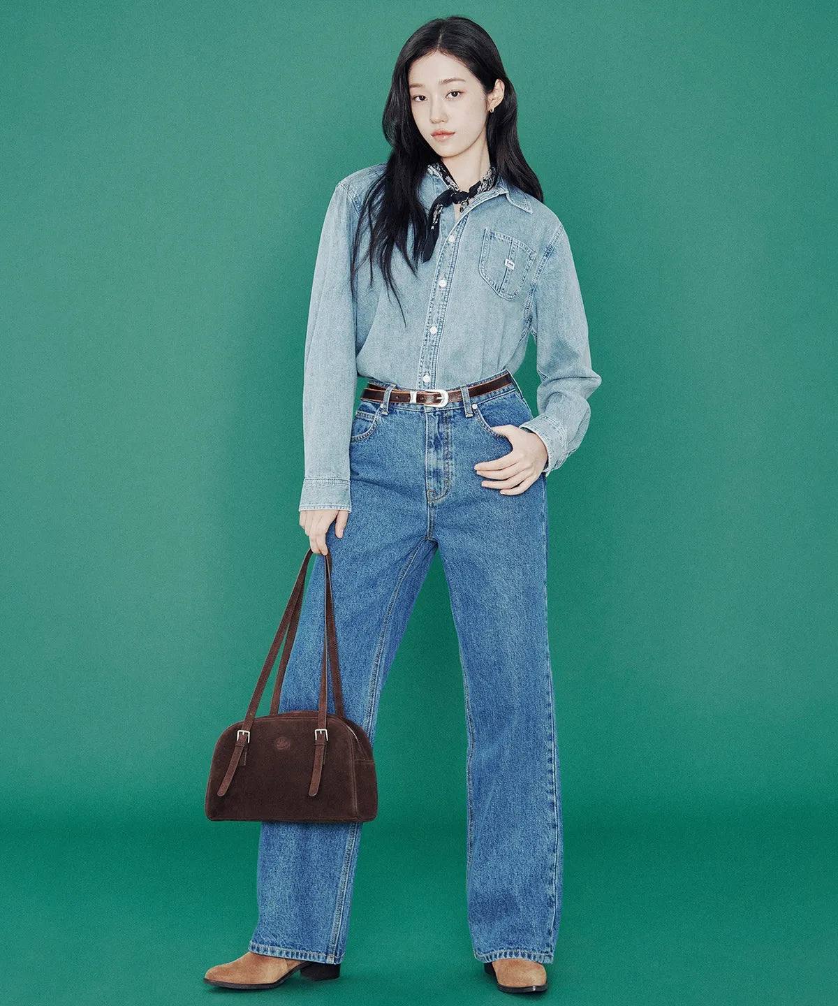 🇰🇷Lee 麂皮单肩包✨