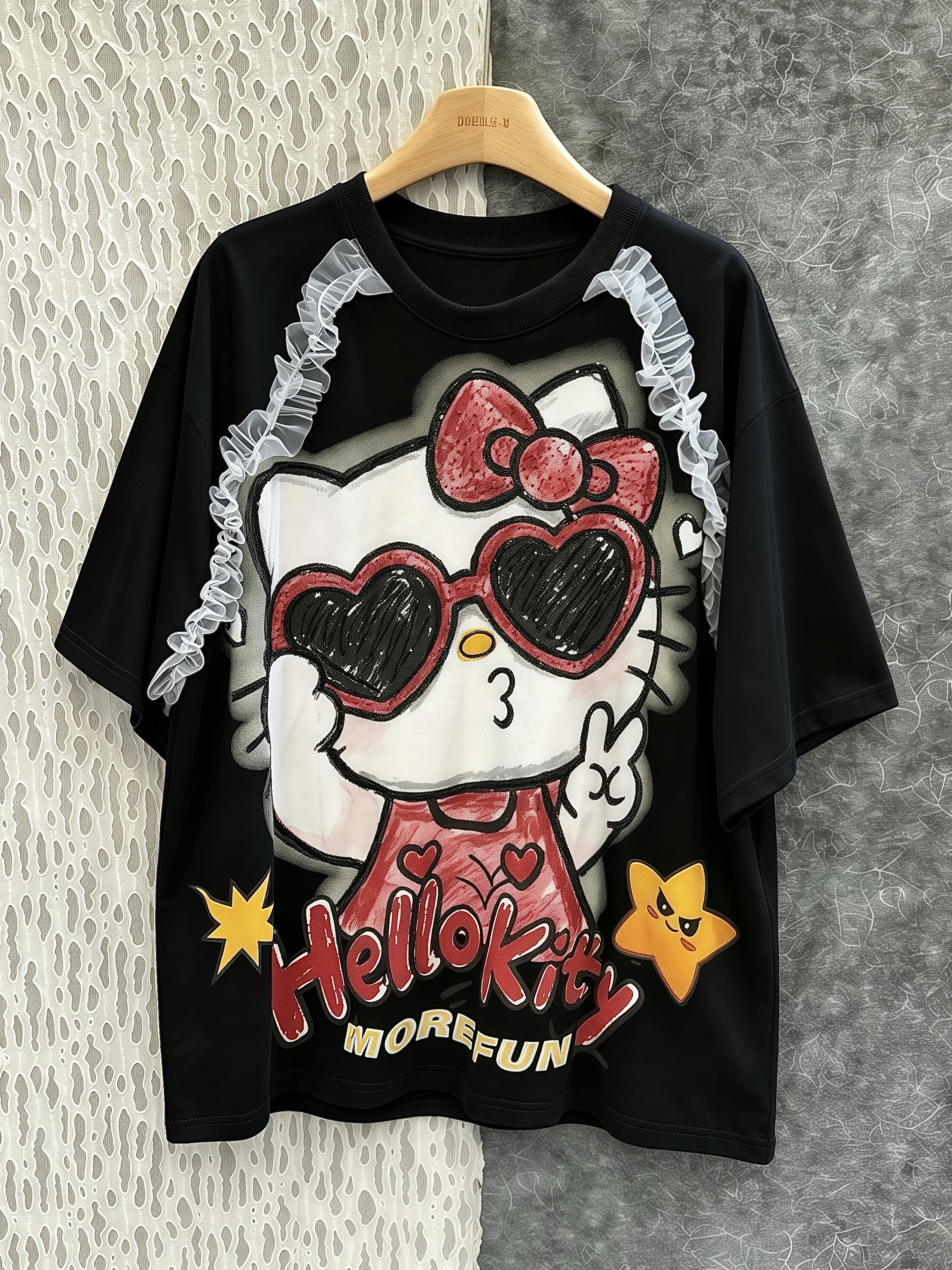閃片黑超公仔T