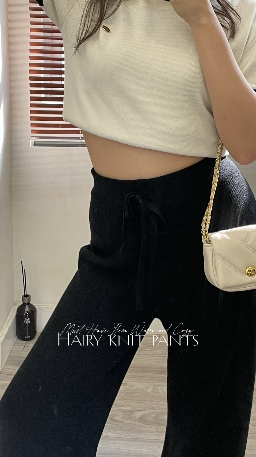 ❄️| HAIRY KNIT PANTS | 毛毛內裏